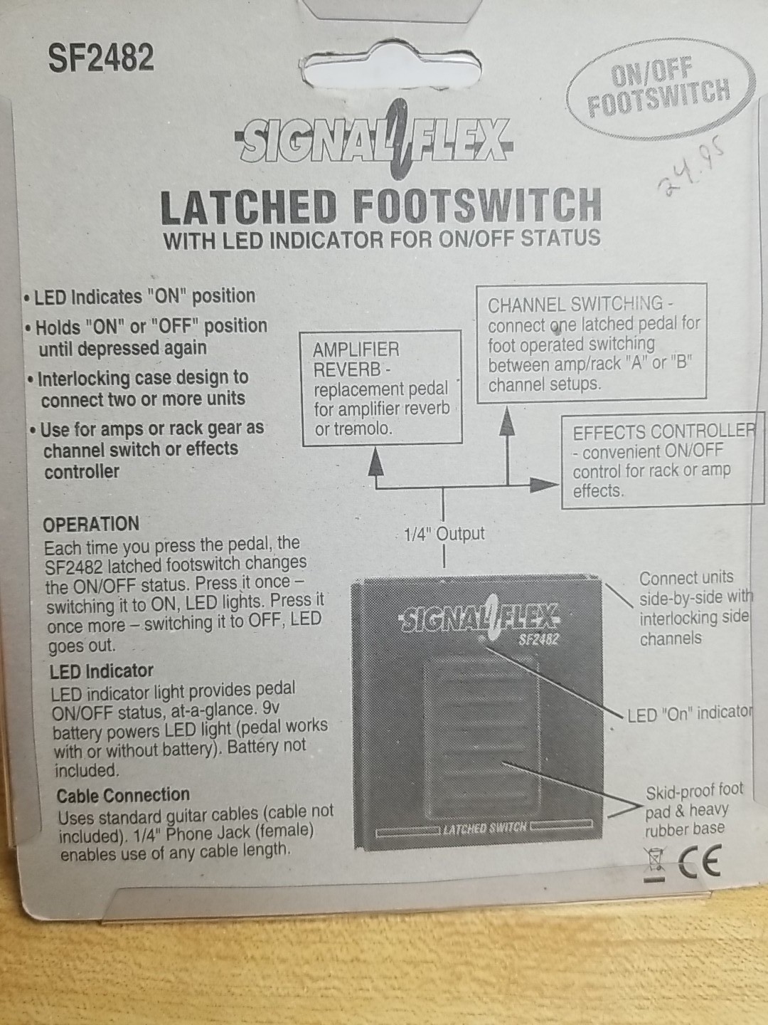 Signal Flex Latched Foot Switch