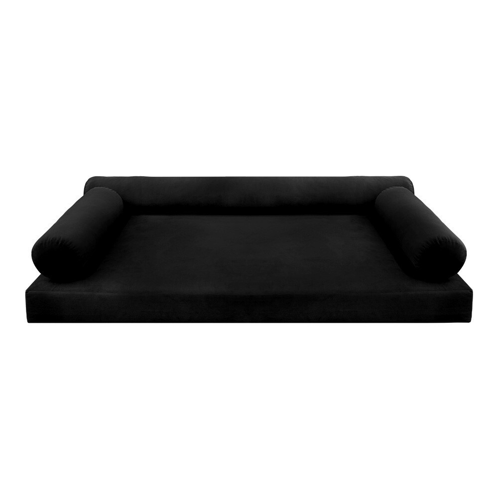 STYLE V6 TwinXL Velvet KnifeEdge Indoor Daybed Mattress Pillow |COVER ONLY|AD374