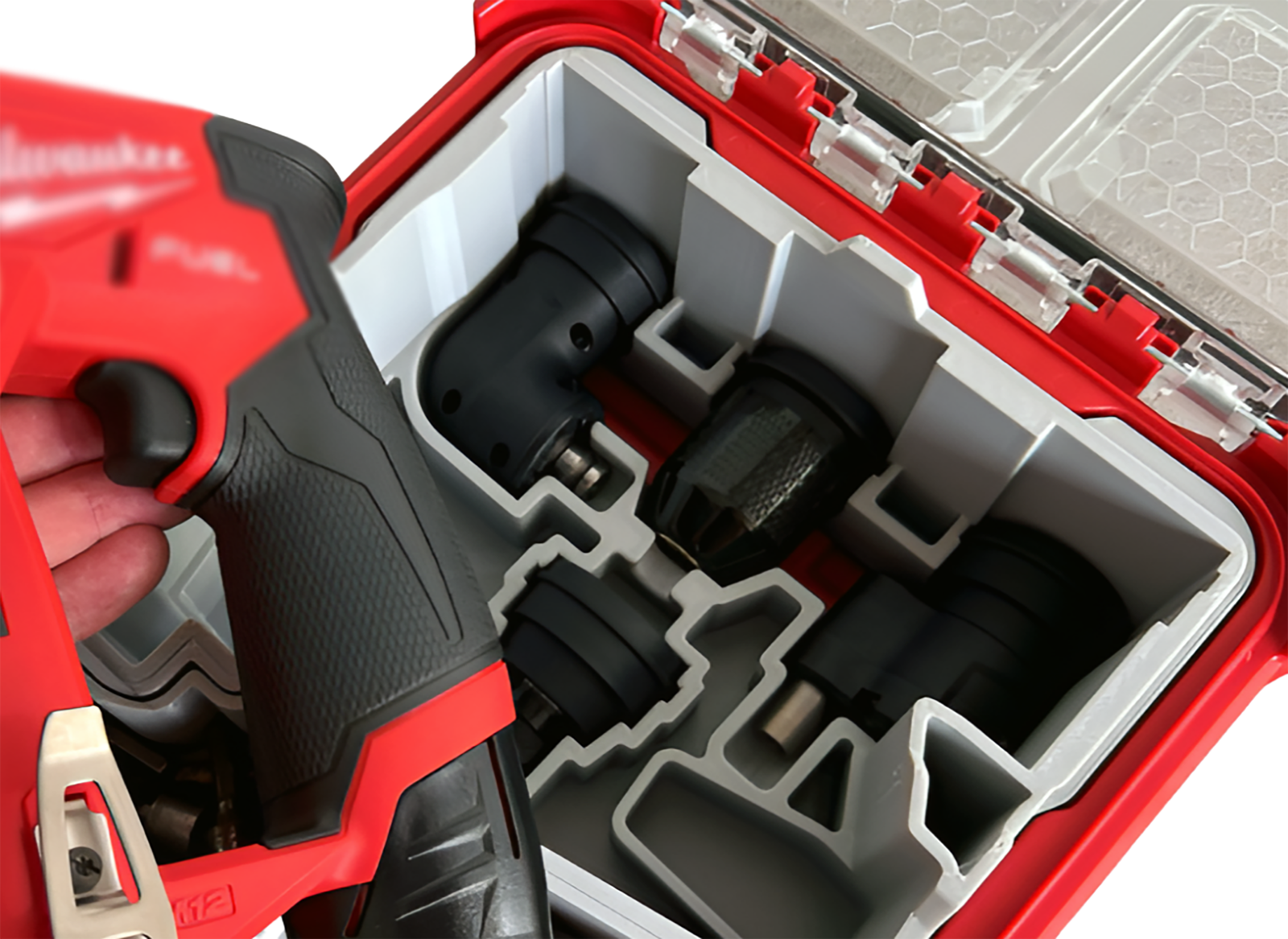Milwaukee M12 Install Driver Packout Compact Insert Organizer Tray Tool