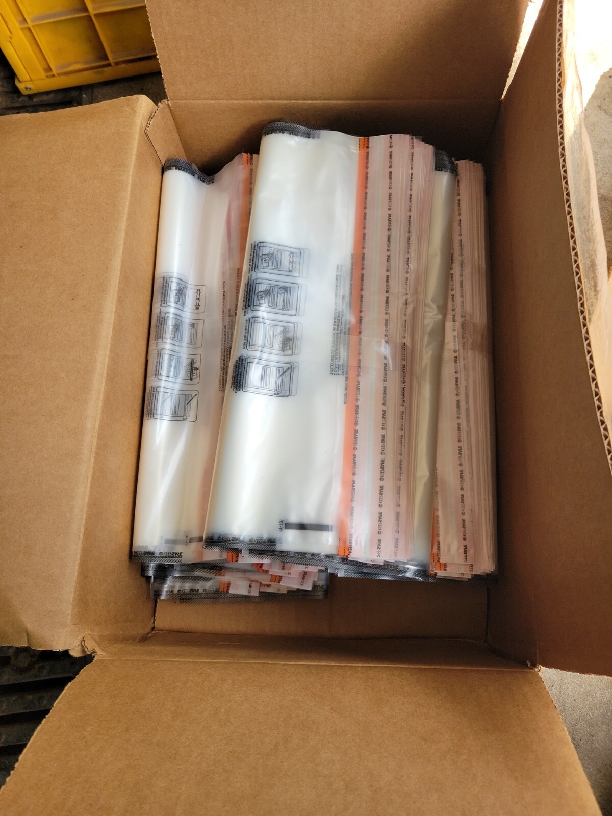 NEW Box Of 300 Ampac 15x20" Tamper-Evident Deposit Bags Clear Plastic Bank Cash