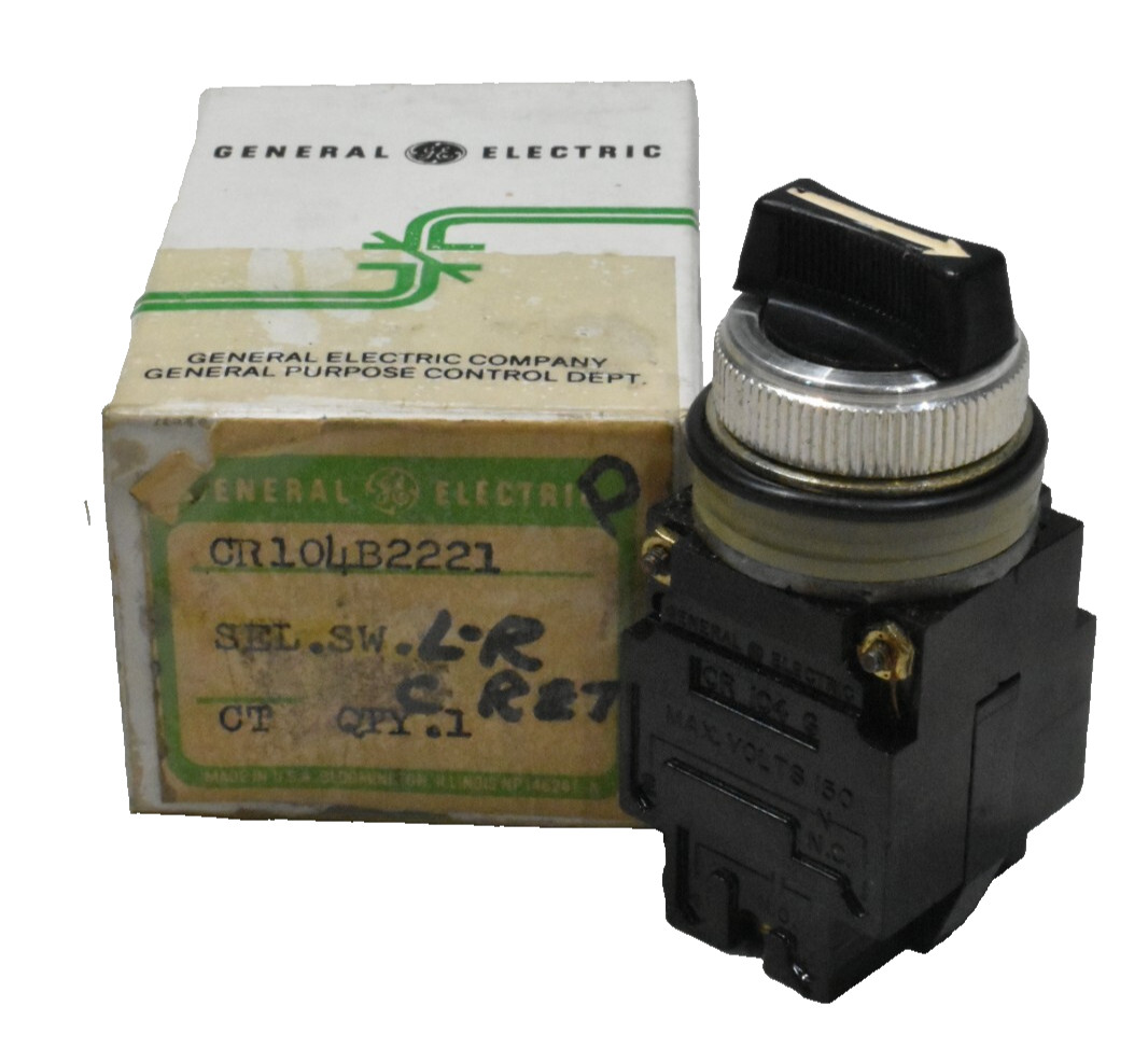 GE General Electric CR104B2221 Selector Switch NOS