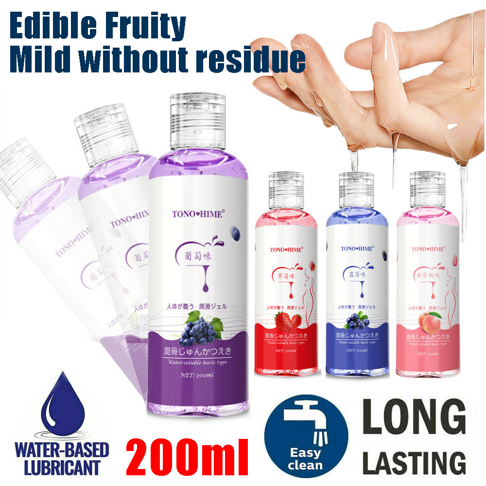 Edible Fruit Flavor Sex Lube Lubricant Water Based Mild Oral Sex Massage Oil Gel