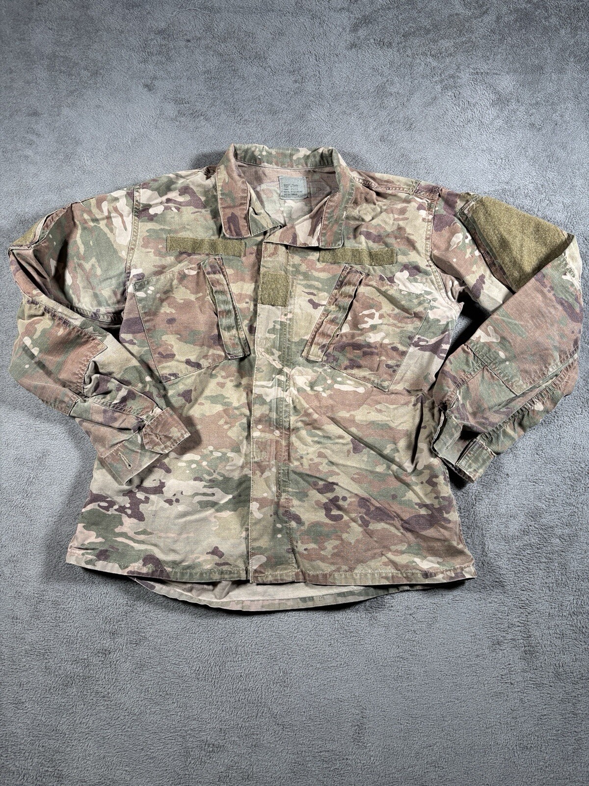 Military Army Camo Coat Mens Medium Reg Zip Up Tactical Warm Bug Guard Combat