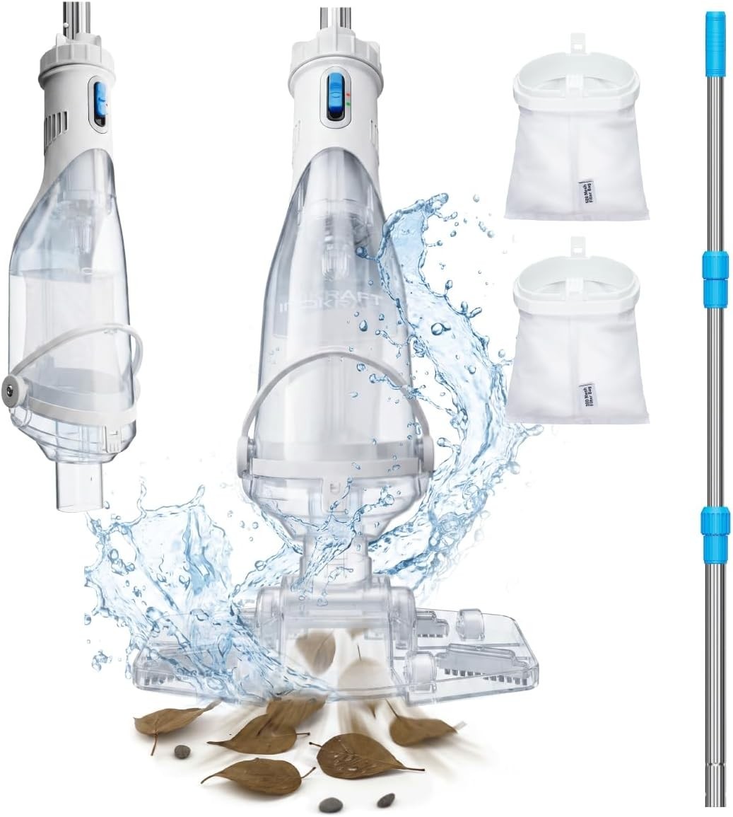 Pool Vacuum for Above Ground Pool, Cordless Pool Vacuum for Inground