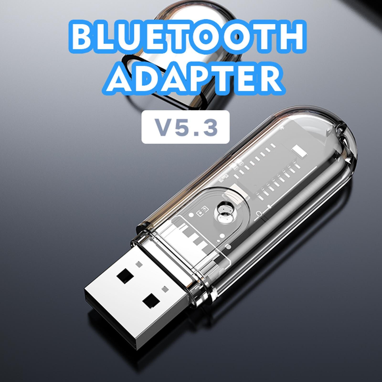 USB Bluetooth 5.3 Adapter Wireless BT Transmitter Receiver Audio Connector