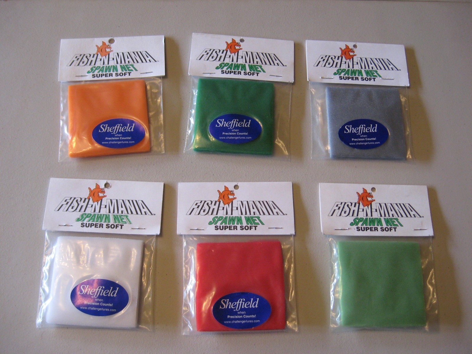Sheffield Bait Sac Soft Nylon Spawn Net 3" Egg Sack 60 Squares -Choose Colors