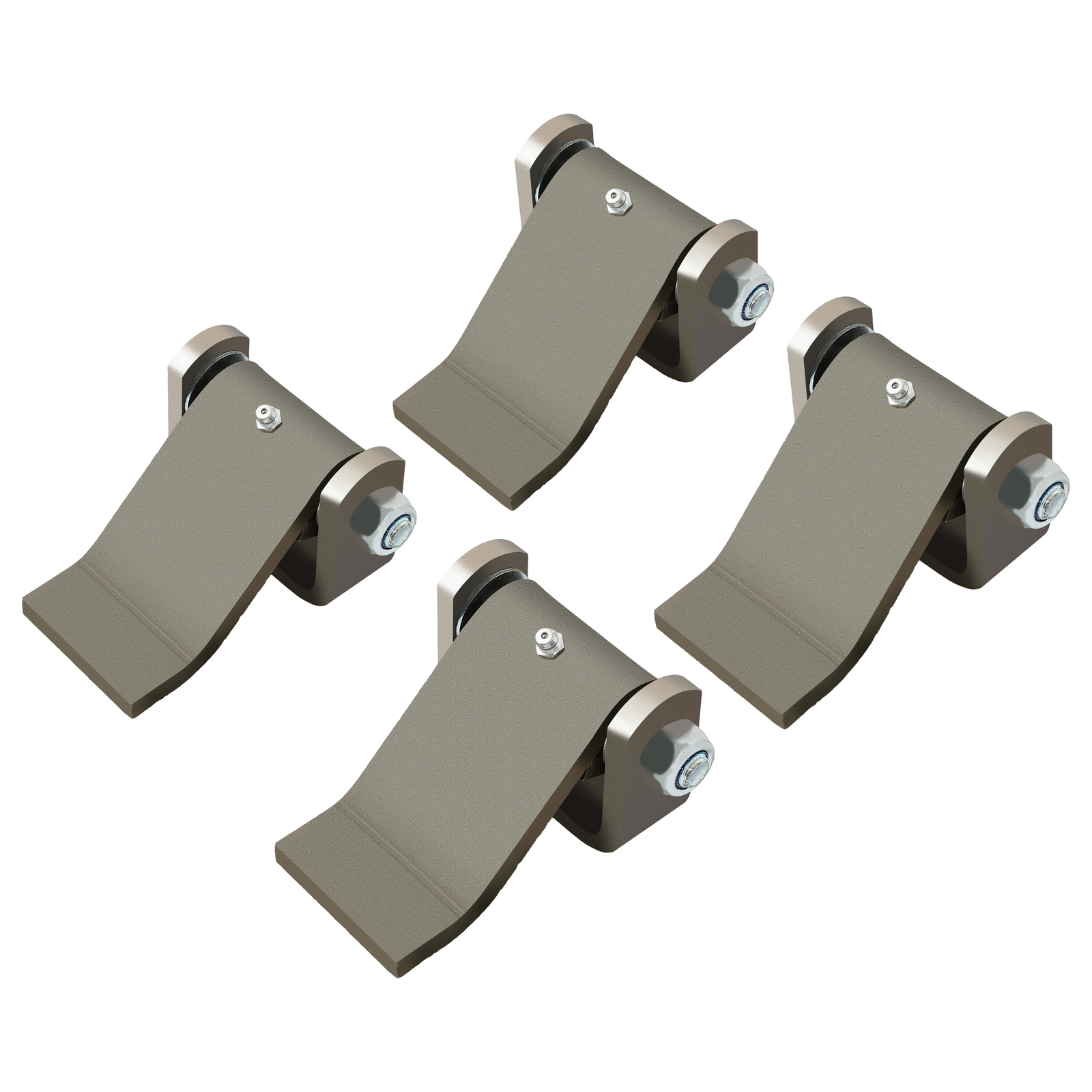 4 Short Leaf Door Hinge Greaseable Cargo Dump Trailer Truck Strap Style Gate