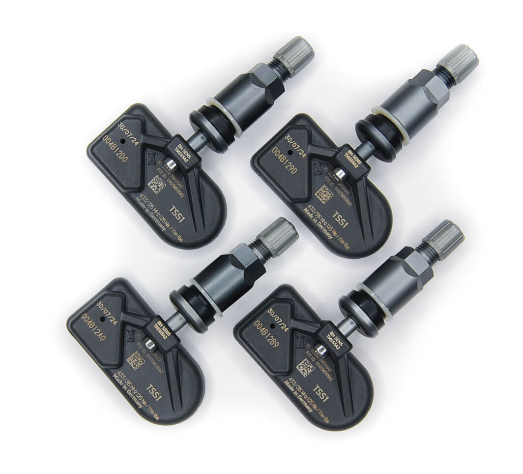 New 433mhz TPMS Set Metal Valve Stem Fits 2025 Ford F150 F-150 Tremor