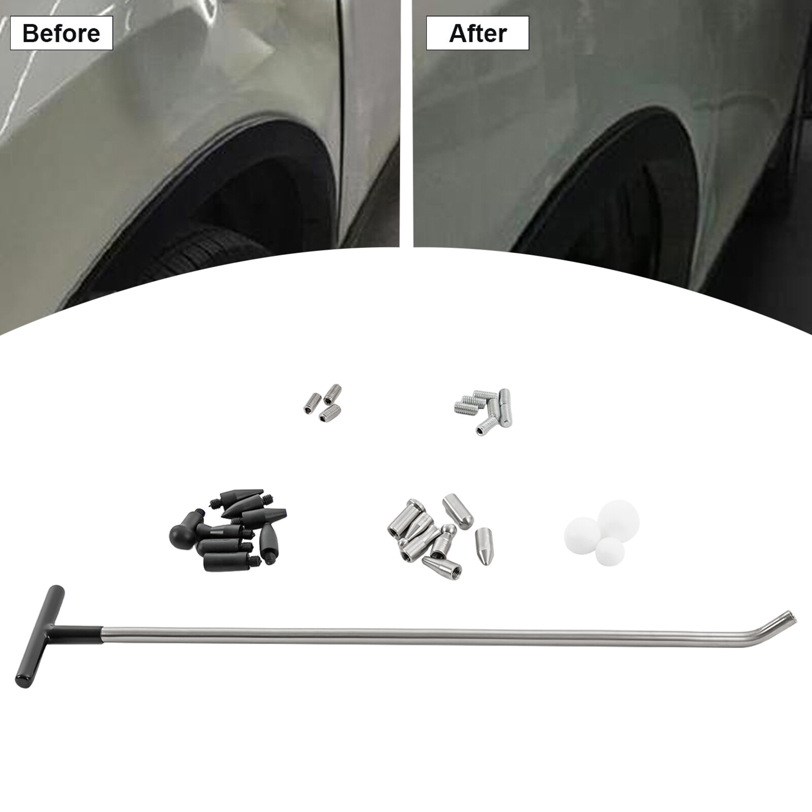 Paintless Dent Removal Tools Kit Dent Repair Set Kit Pdr Tools Rods Car Repair