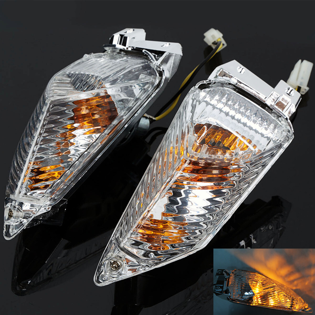 Rear Turn Signals Amber Light Fit For Suzuki GSXR600/750 11-25 GSXR1000 09-16