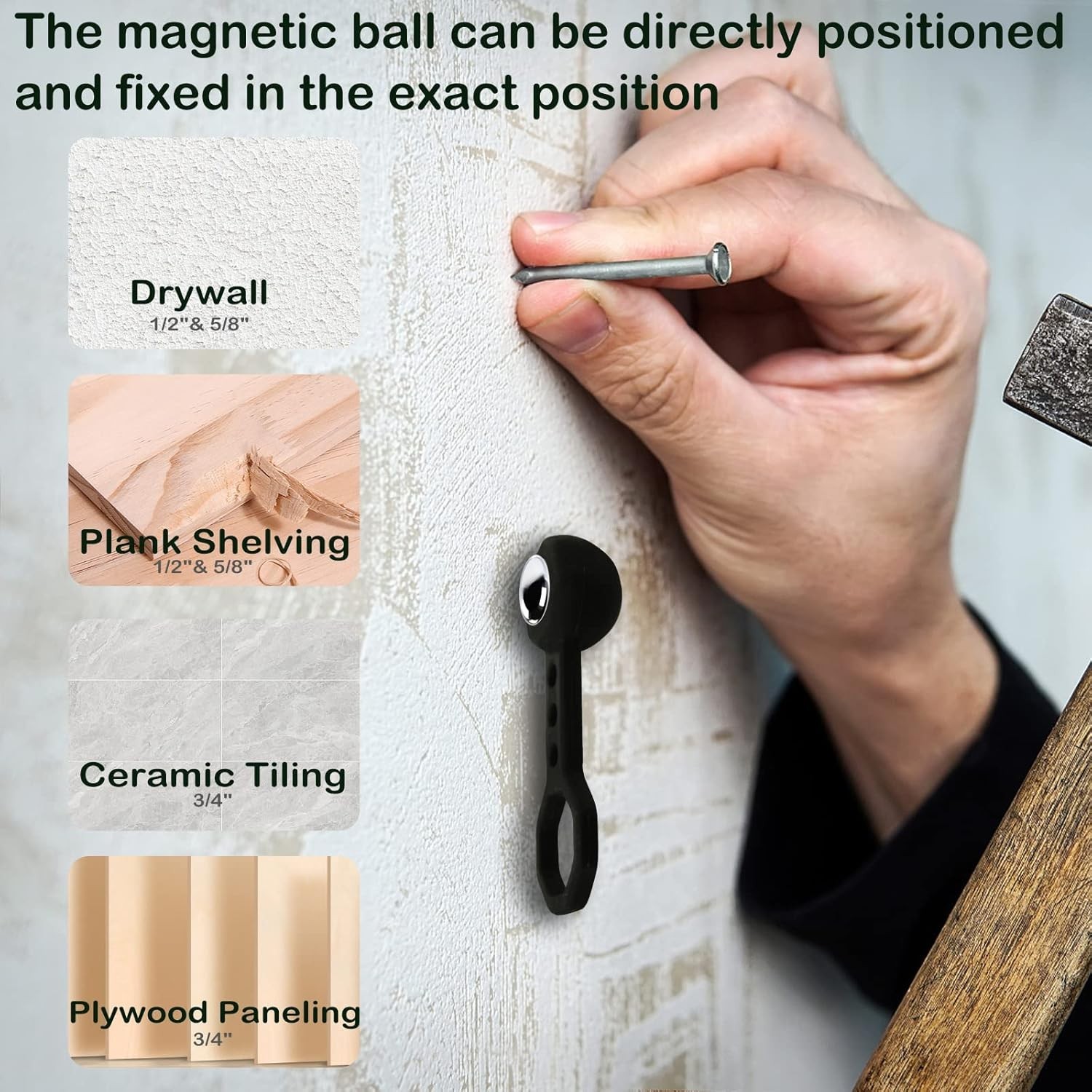 Durable Stud Finder with 27 lbs Magnetic Power – Ideal for Multiple Surfaces