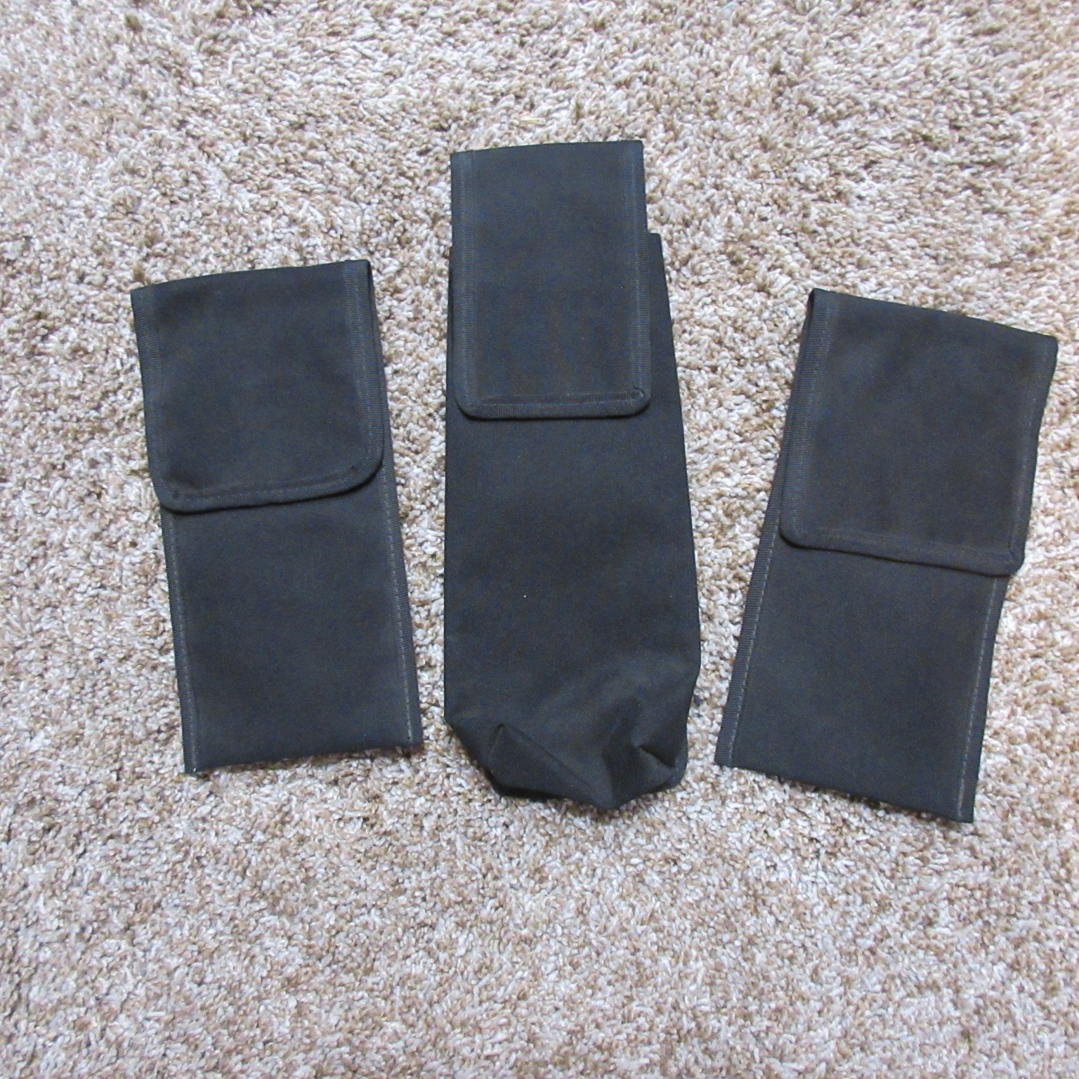 3 Ct Motorcycle Bike Multipurpose Cycling Phone Pouch Bag Nylon with Closure