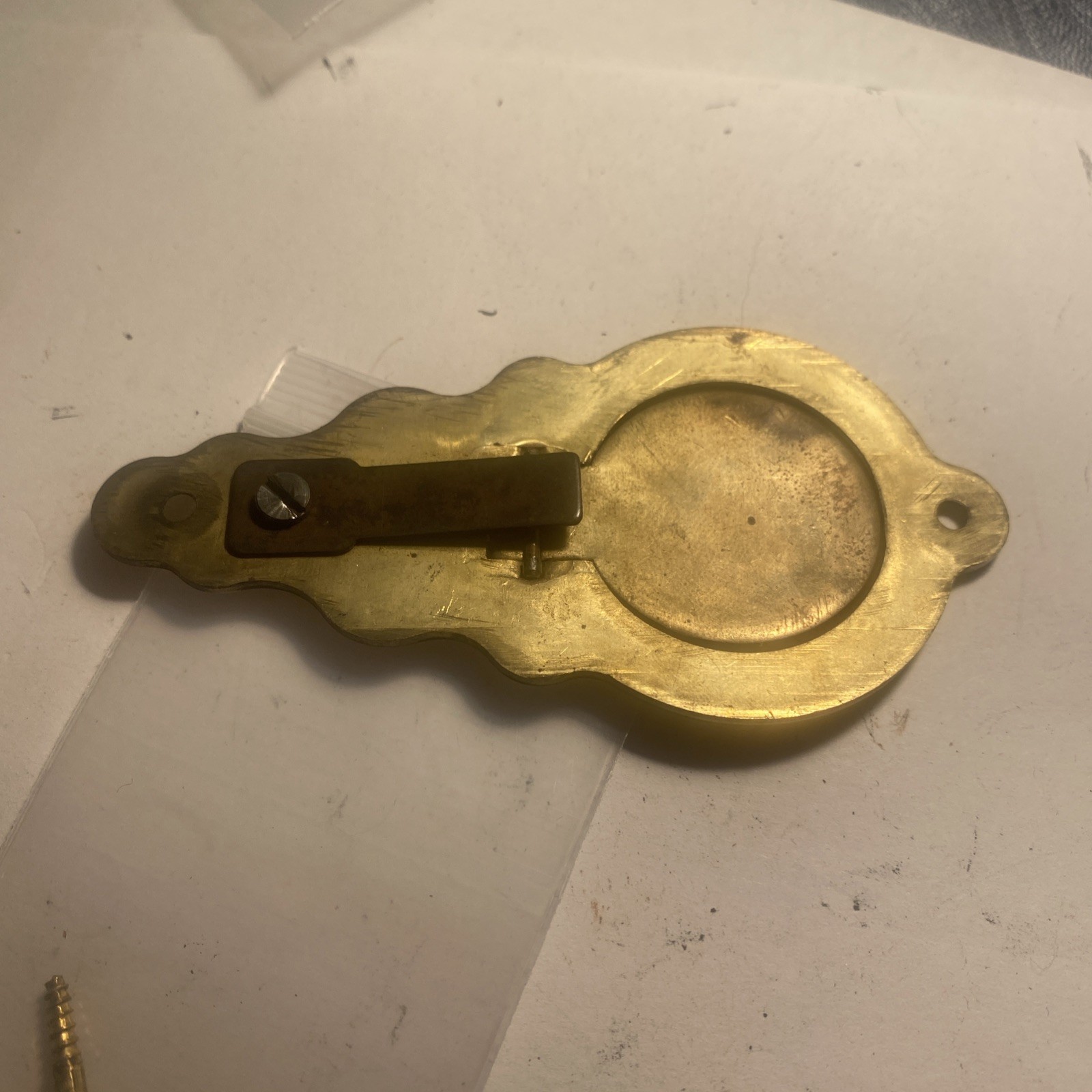 CVA Hawken Sidelock Muzzleloader Rifle Brass Patchbox With Screws (K)