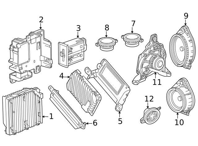 Genuine GM Inst Panel Speaker 84686409