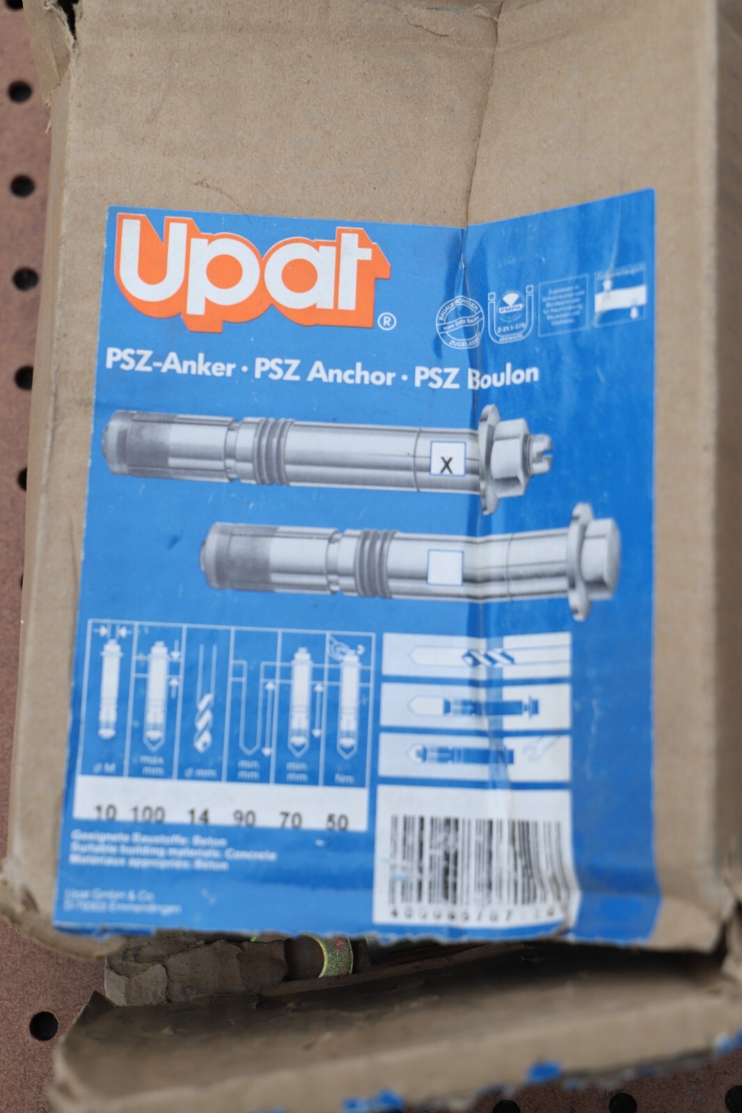 UPAT Z-21.1-579 CHEMICAL ANCHOR CAPSULES N0 7126
