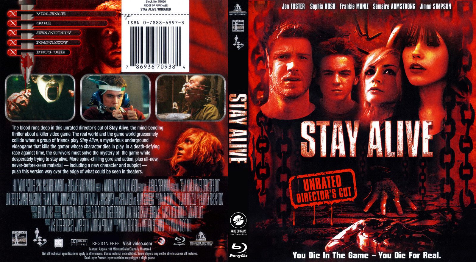 STAY ALIVE (2006) / CUSTOM BLURAY MOVIE