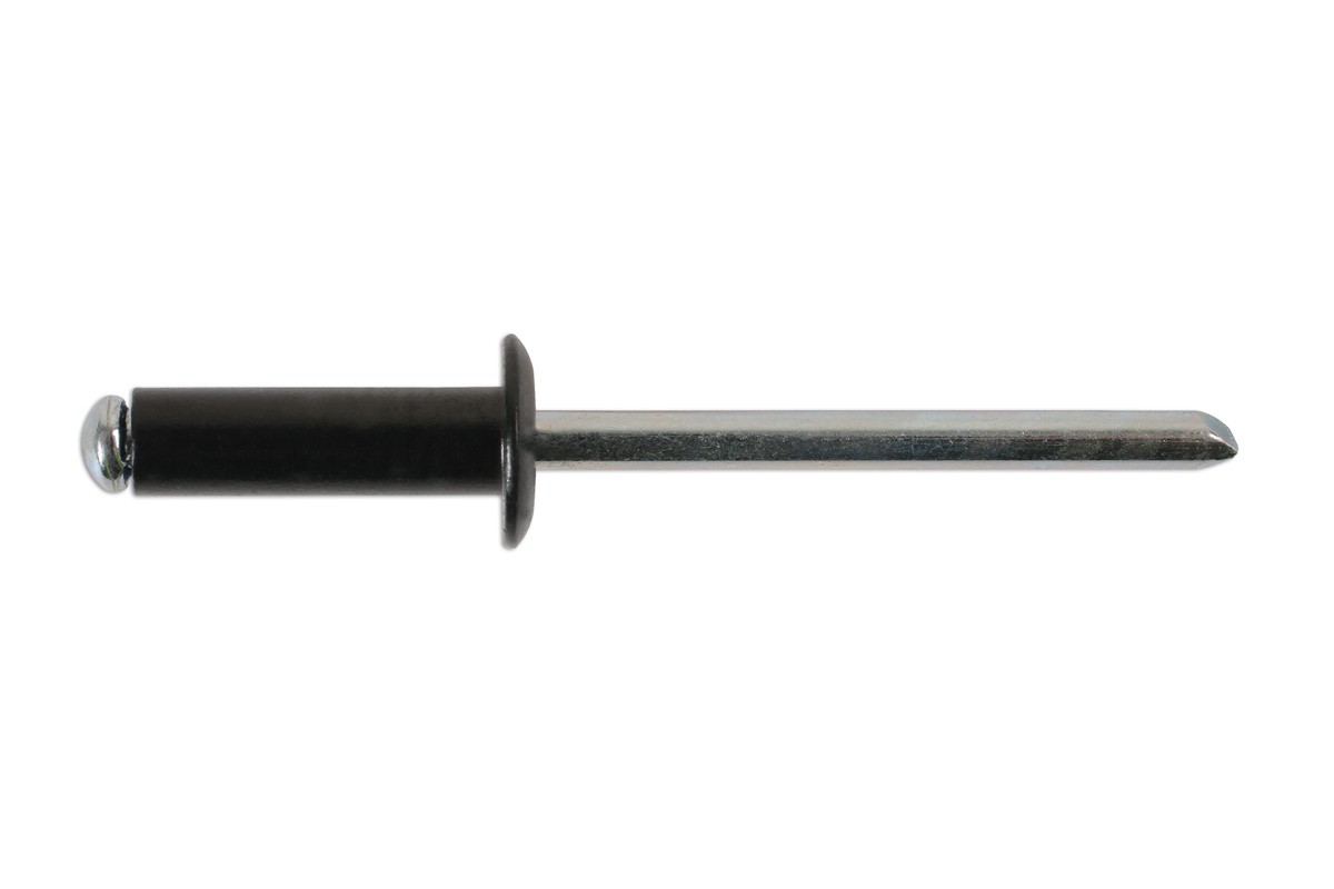 Connect Std Flange Black Rivets 4.0mm x 10mm 100pc 32887