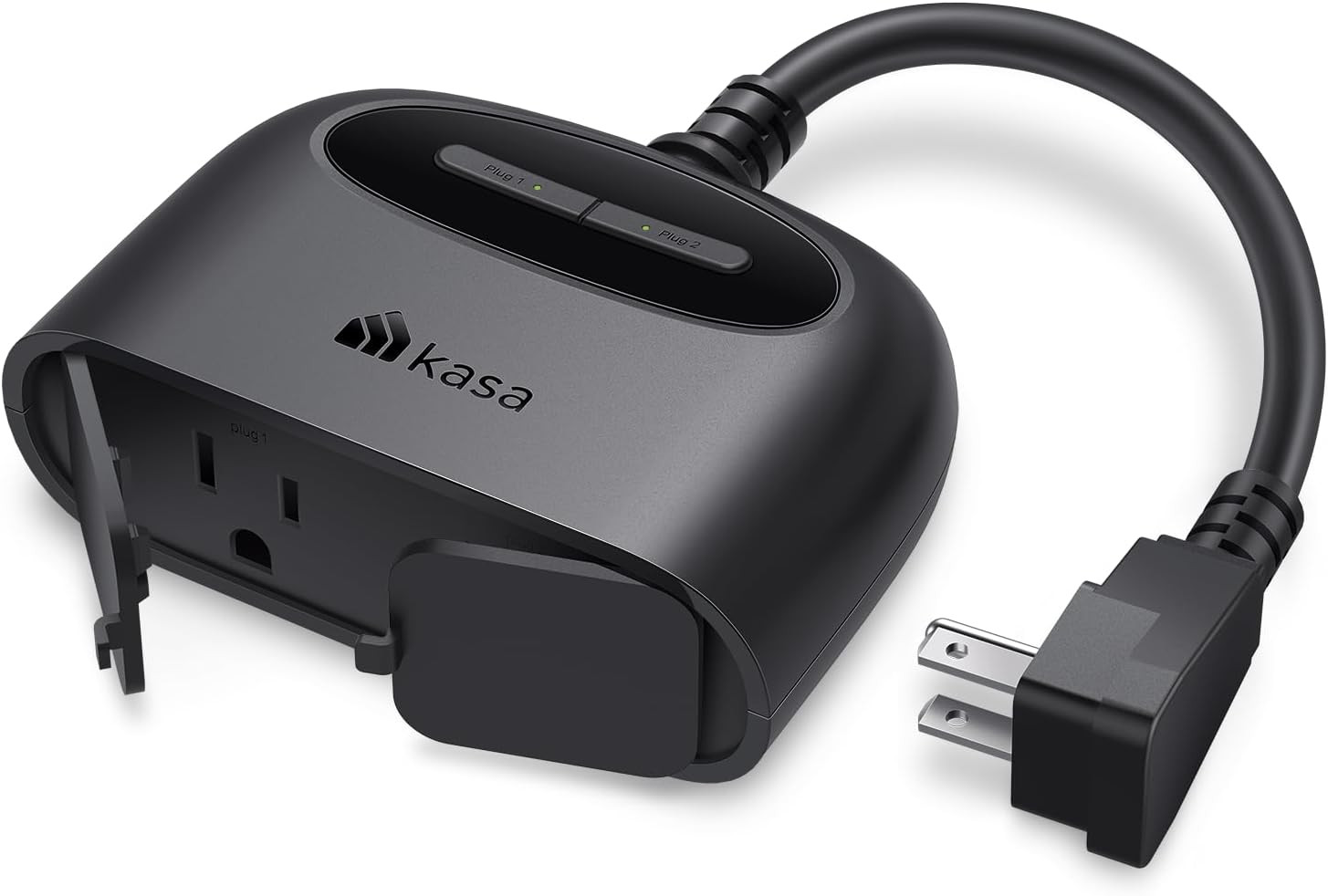 Kasa Outdoor Smart Plug, Smart Home Wi-Fi Outlet with 2 Sockets, EP40 | IP64 Wea