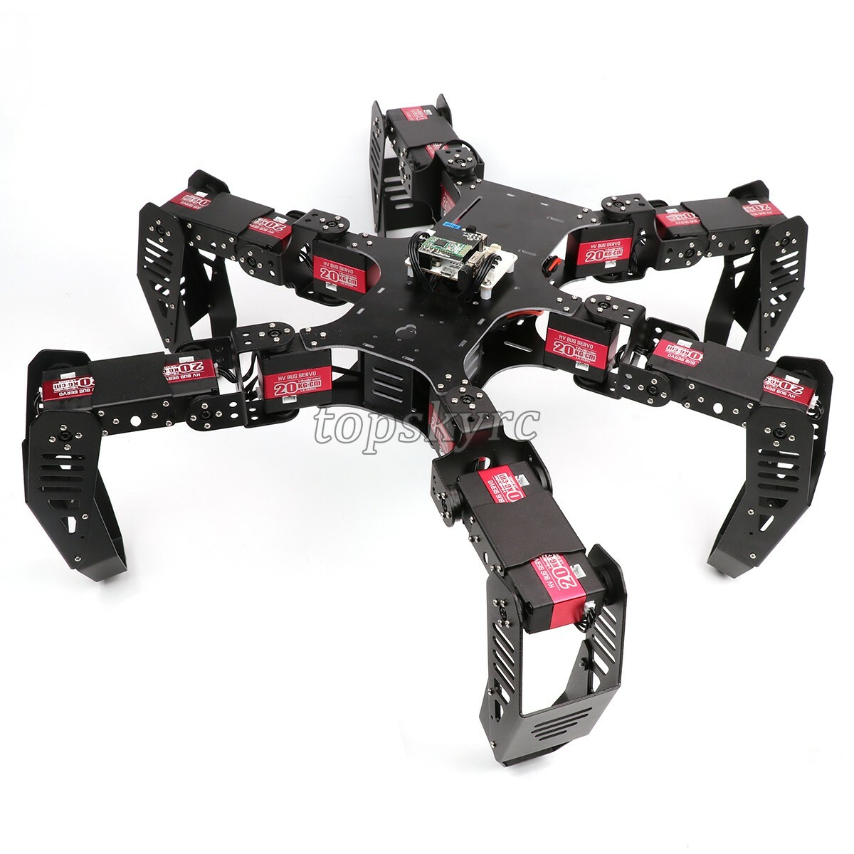 18DOF Hexapod Robot Kit Spider Robot w/ Servos For Raspberry Pi 4B Unassembled