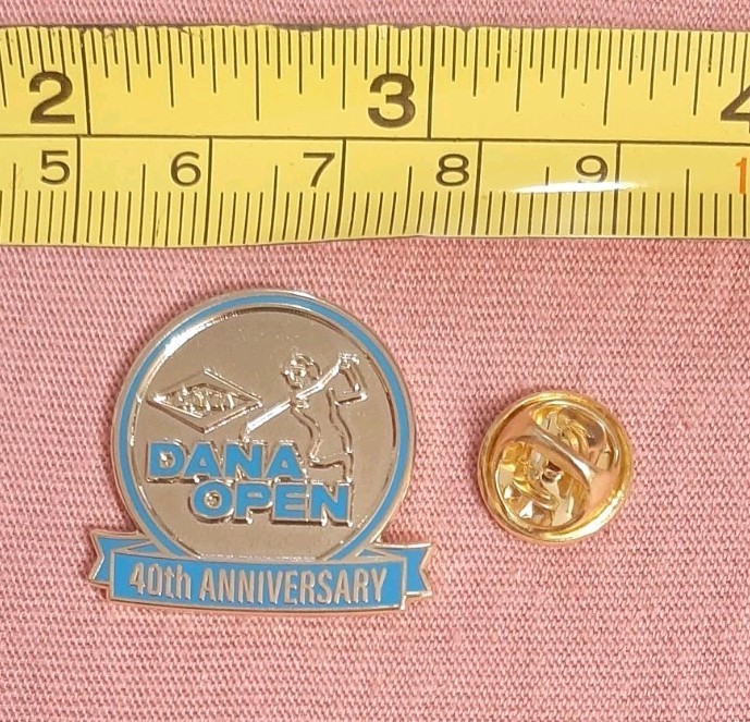 Dana Open 40th Anniversary 2024 Blue Silver Tone Lapel Pin Golf Tournament