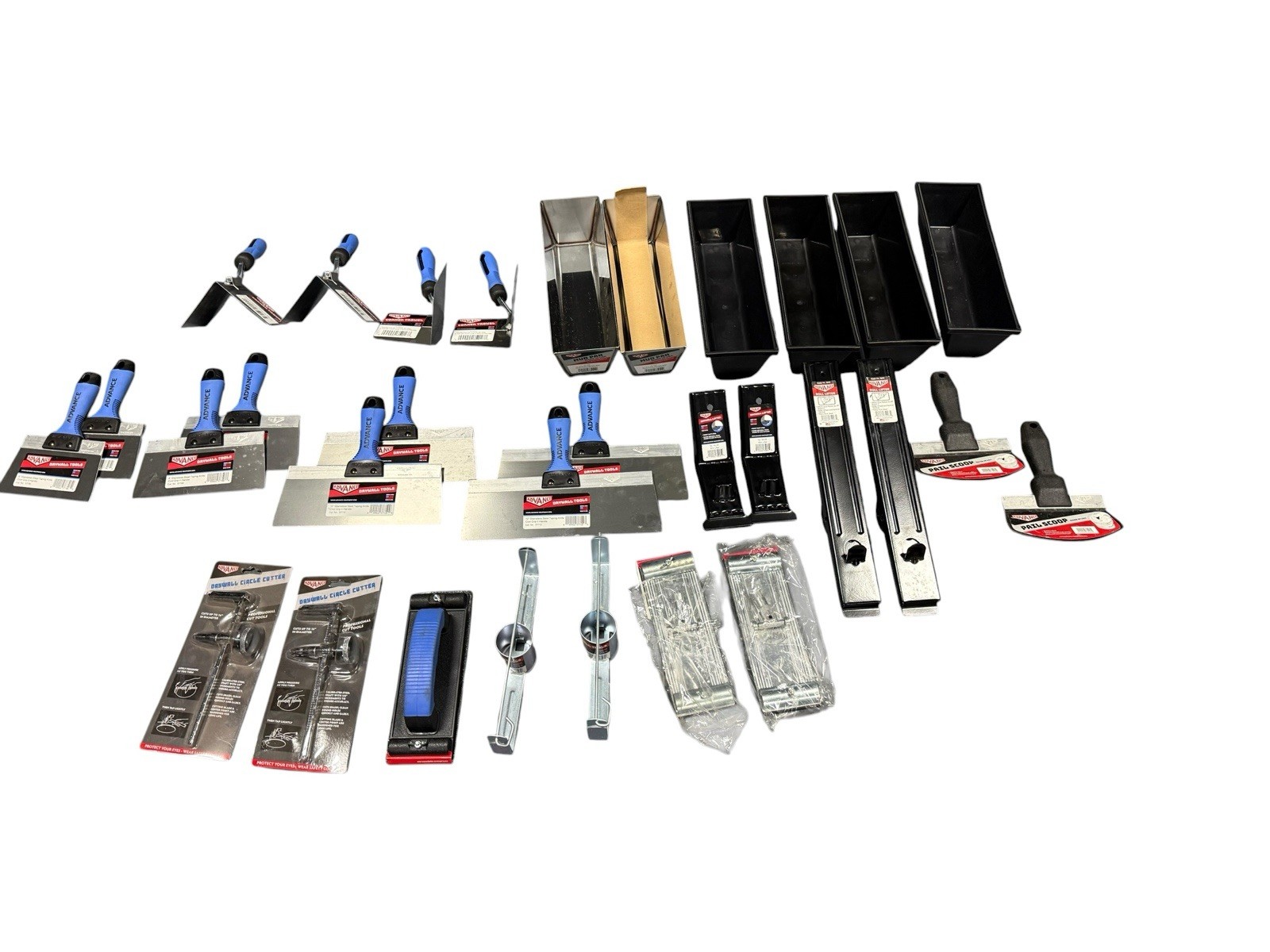 Advance Drywall *LOT 30+ Scoop Lifter Taping Finishing Knives Circle Sander *NEW