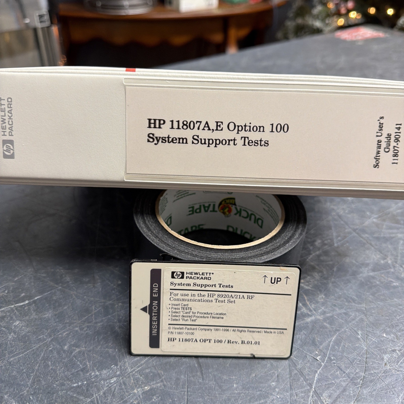 Hewlett Packard HP 11807A/E Option 100 System Support Tests With Software Card