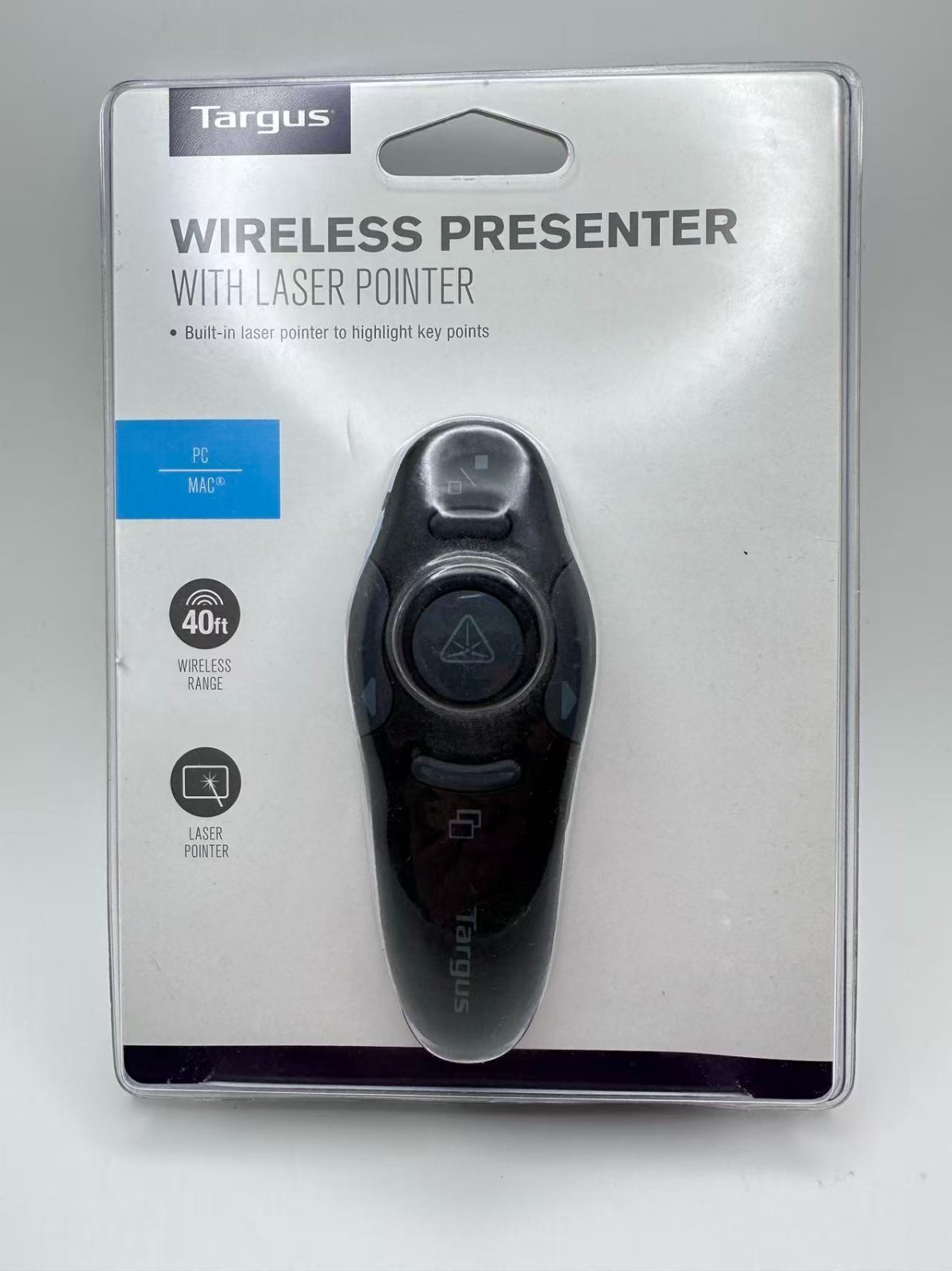 Targus Wireless Presenter with Built-in Laser Pointer 40ft Wireless Range PC/MAC