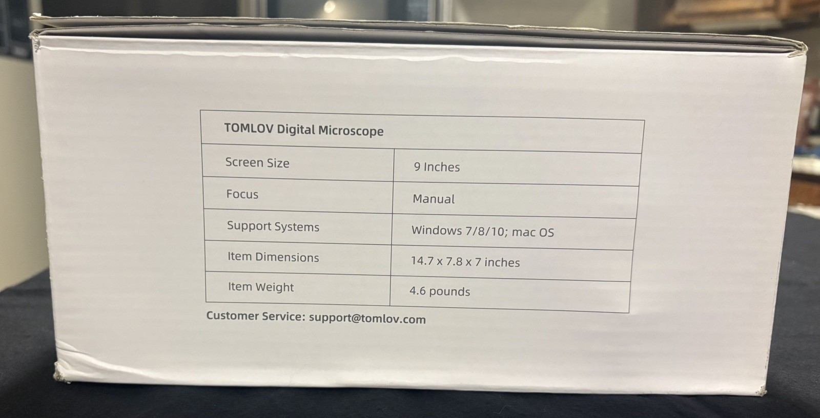 Tomlov DM04 Digital Microscope, 9” LCD, 32gb Sd Card, New, Open Box