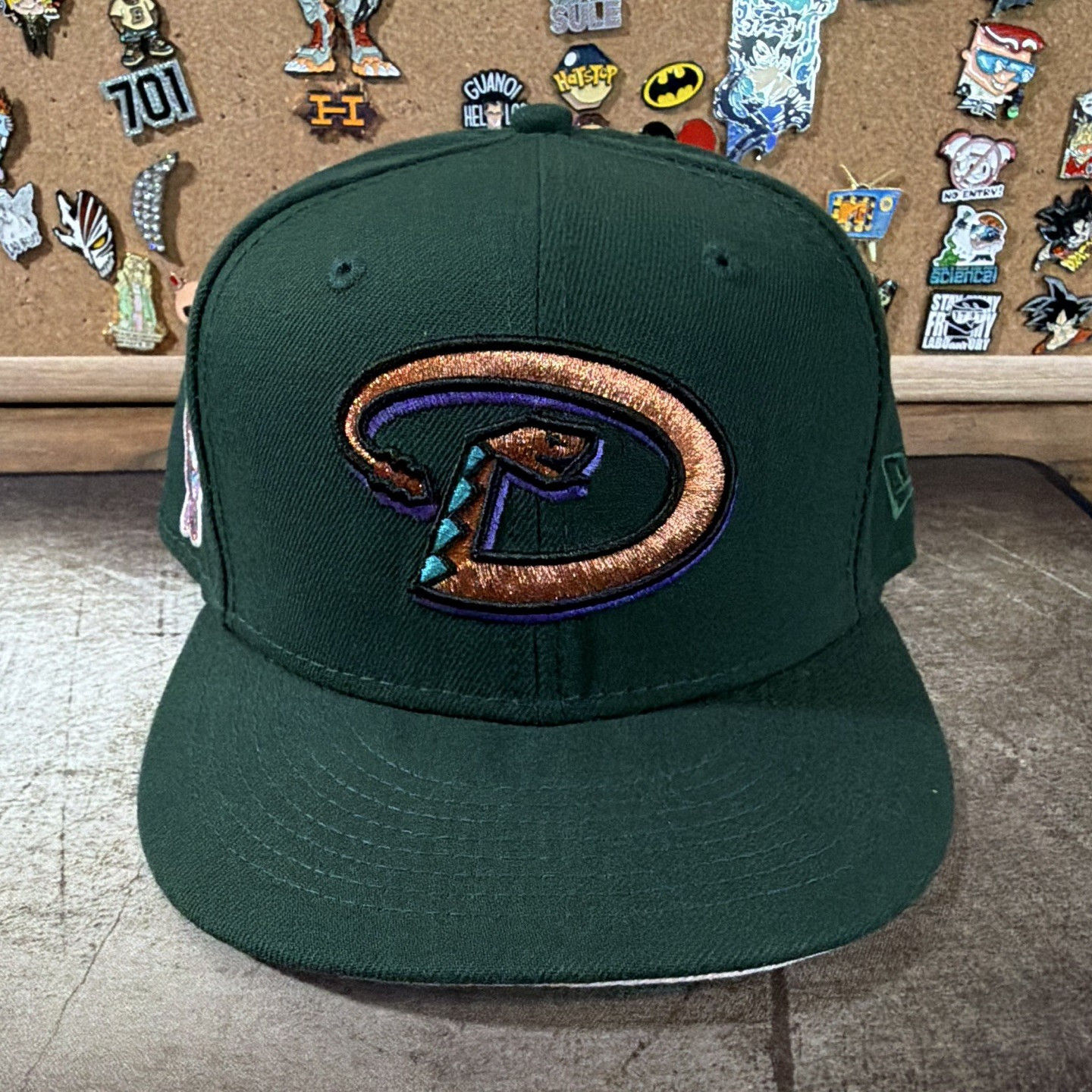 New Era 59FIFTY Arizona Diamondbacks Fitted Hat Green w/ Pink Under Brim