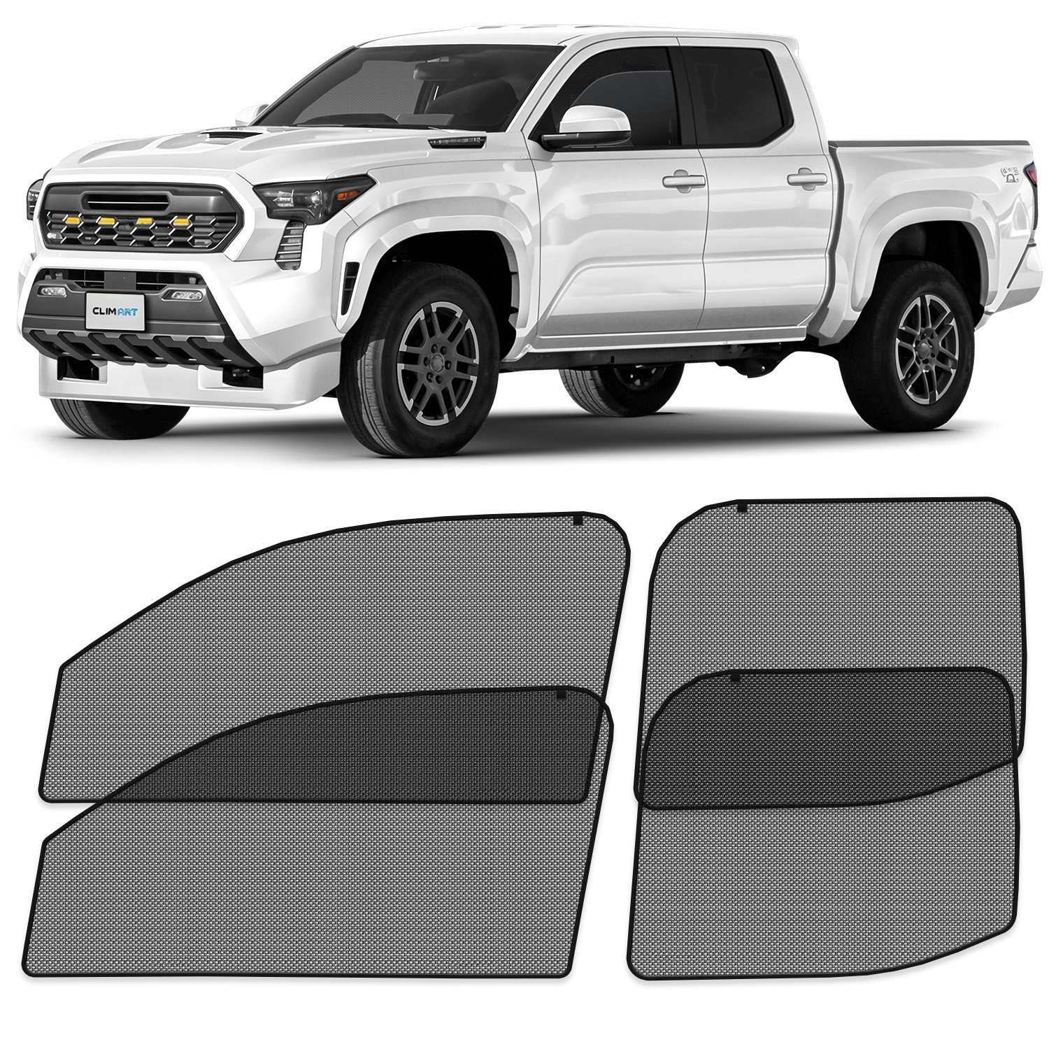Magnetic Car Window Sunshade Side Shade for 2024-2026 Toyota Tacoma Double Cab