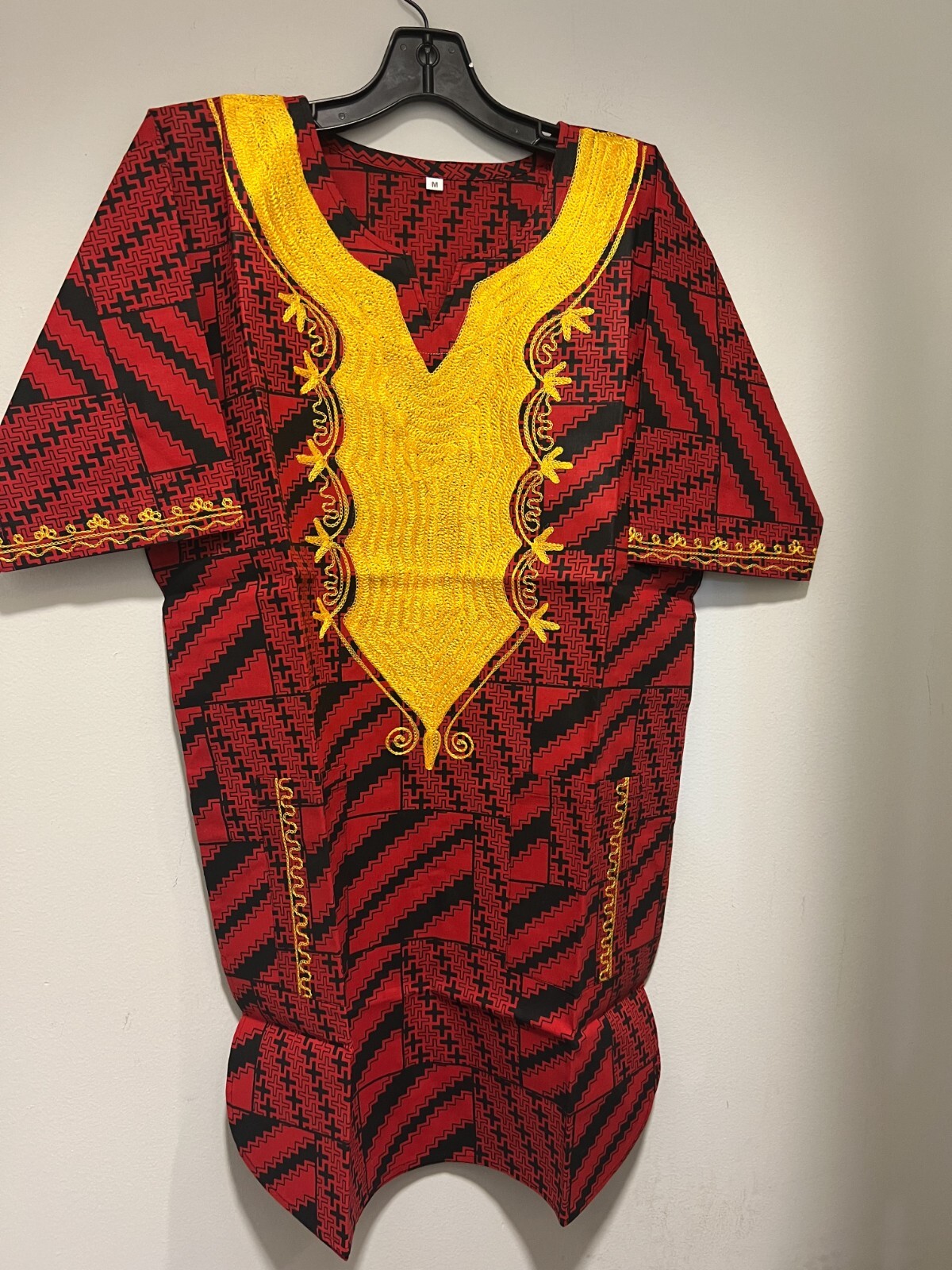 African clothing for men-Dashiki m-5X  red