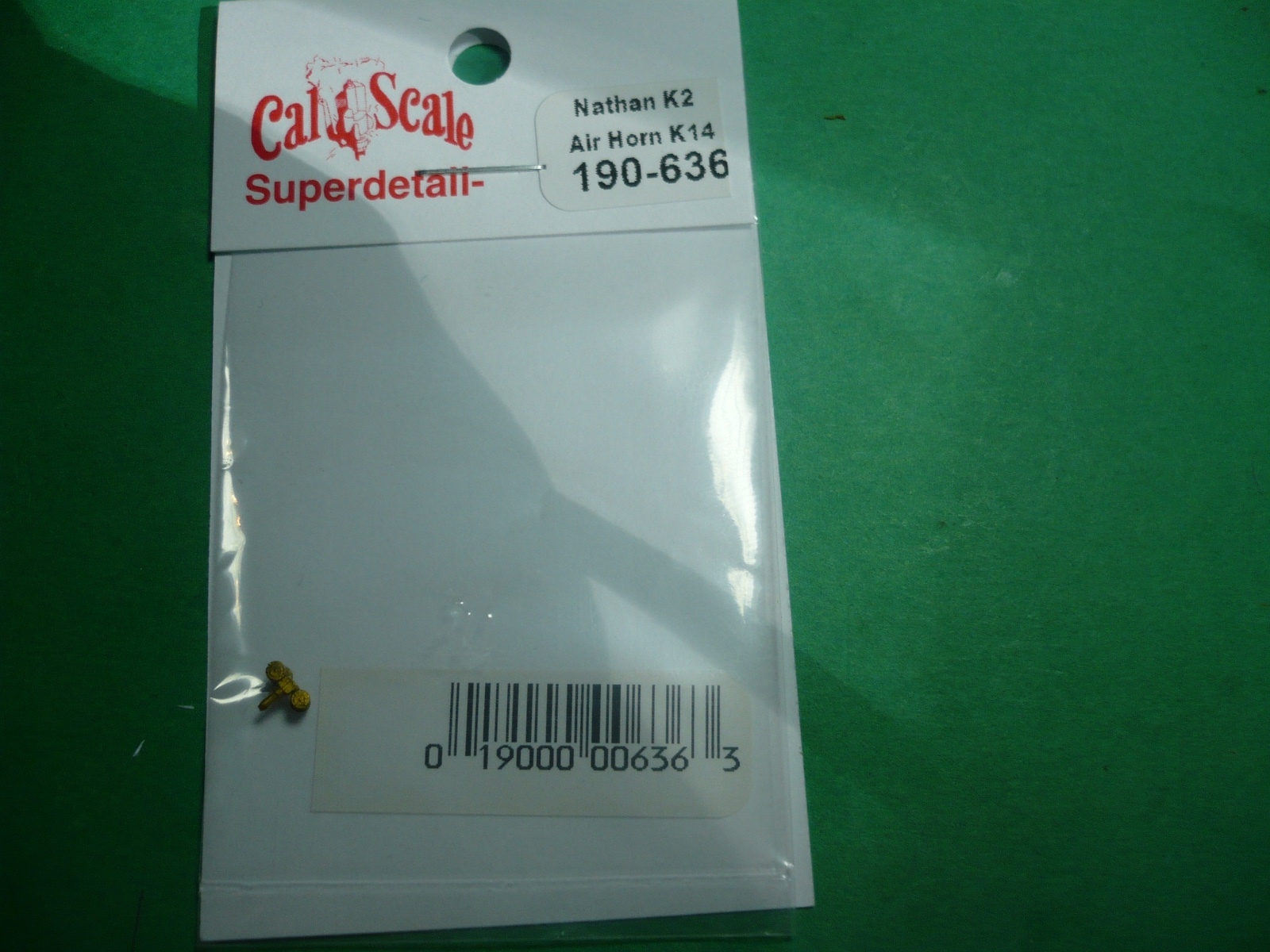 Cal Scale Nathan K2 K14 2-Chime Air Horn, Lost Wax Brass Casting #636 HO