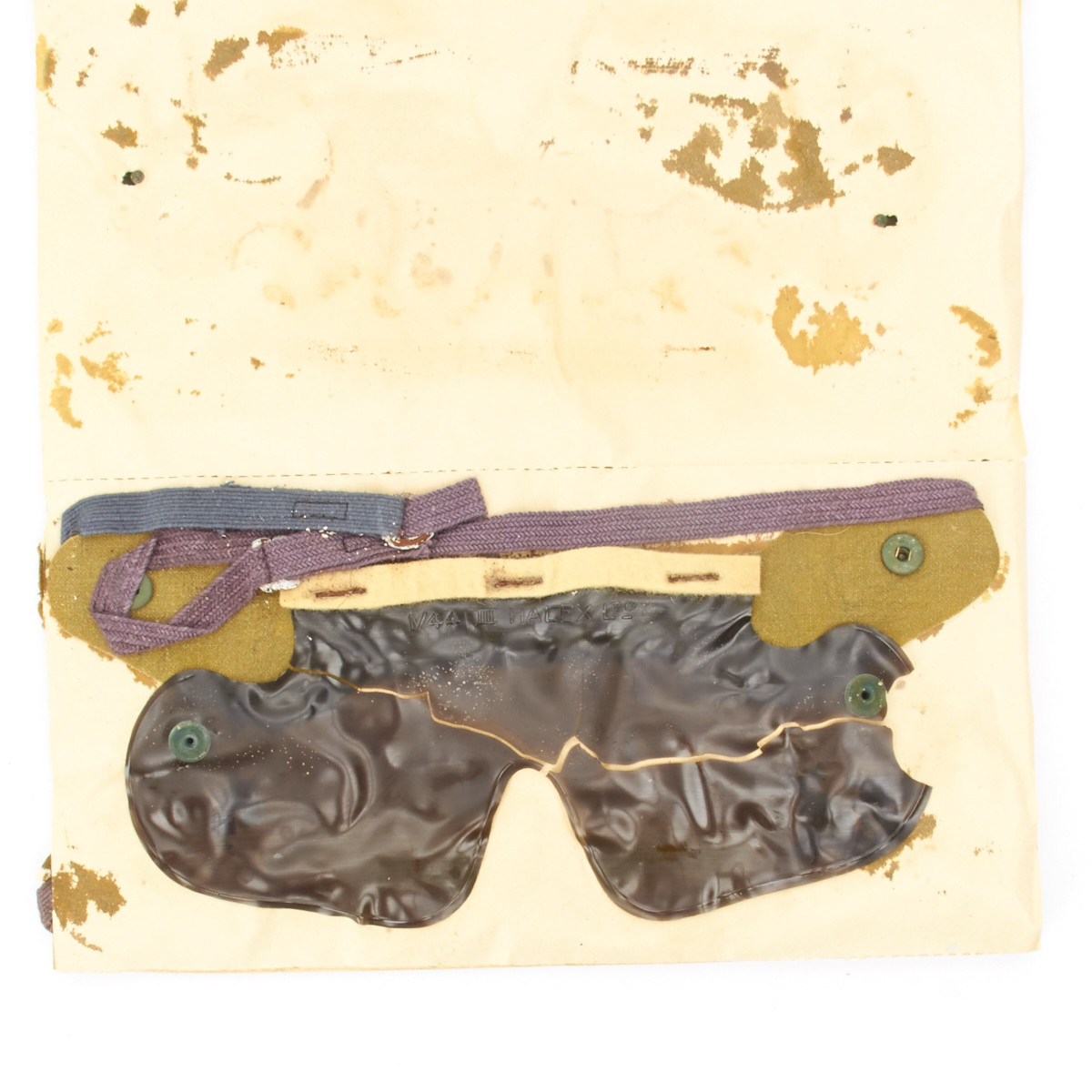 Original British WWII Anti-Gas Eye Shields in Original Packaging- Not For Use