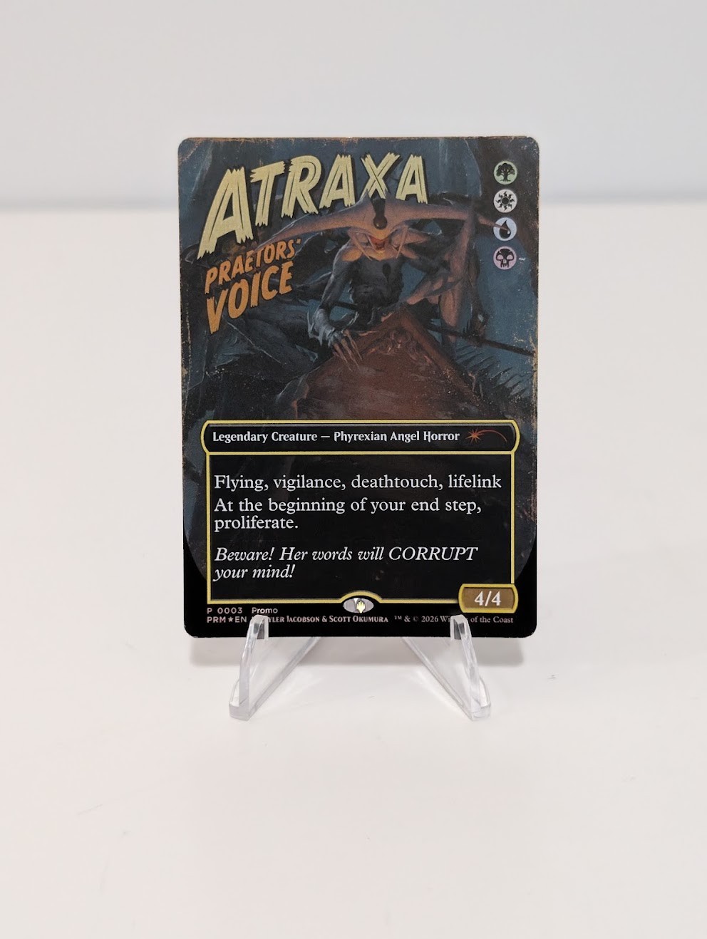 MTG Atraxa, Praetors' Voice - Foil - Borderless MagicFest Promo MFP