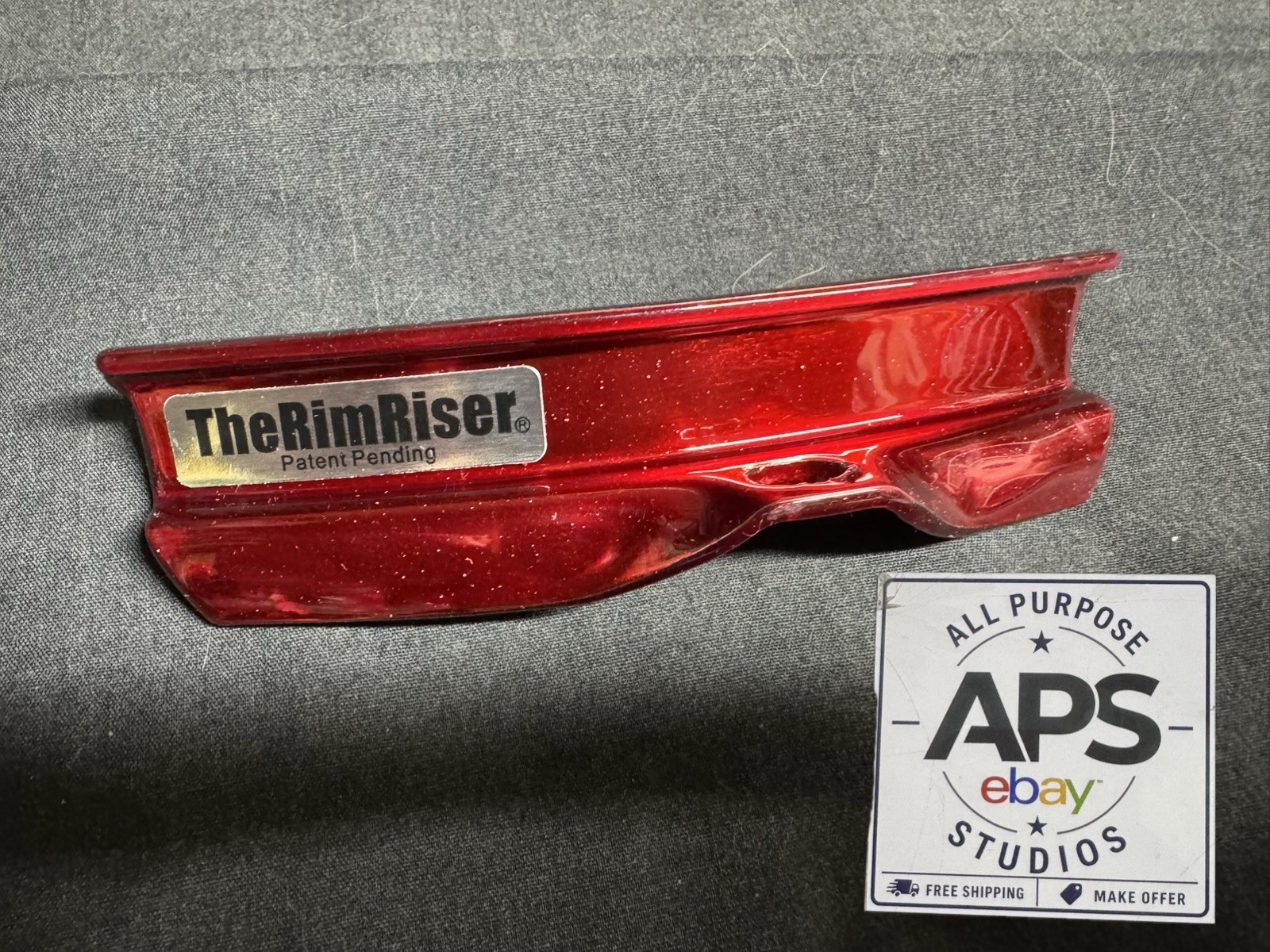 The RimRiser Cross Stick Performance Enhancer Red Sparkle