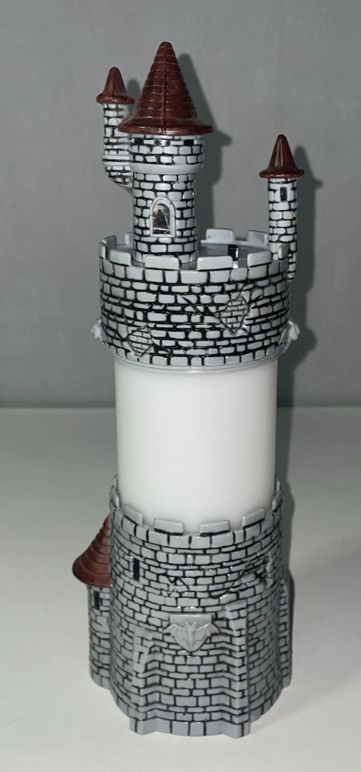 Castle Tower Night Light Vampire or Dracula 2001 Hasbro Light Up - 10.75" Tall