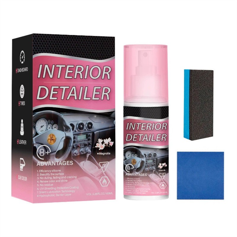100ml Car Interior Cleaner, Vehicle Interior Polish Interior Detailer Spray USA
