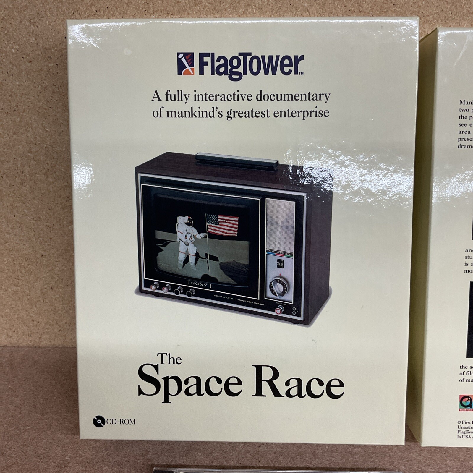The Space Race Interactive Documentary Big Box PC CD-ROM FlagTower