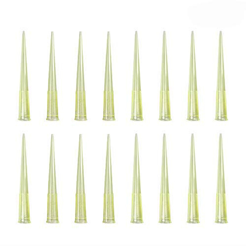 Pipette Tips 200 UL 1000 PCS Clear Yellow Laboratory Universal Plastic Liquid Pi