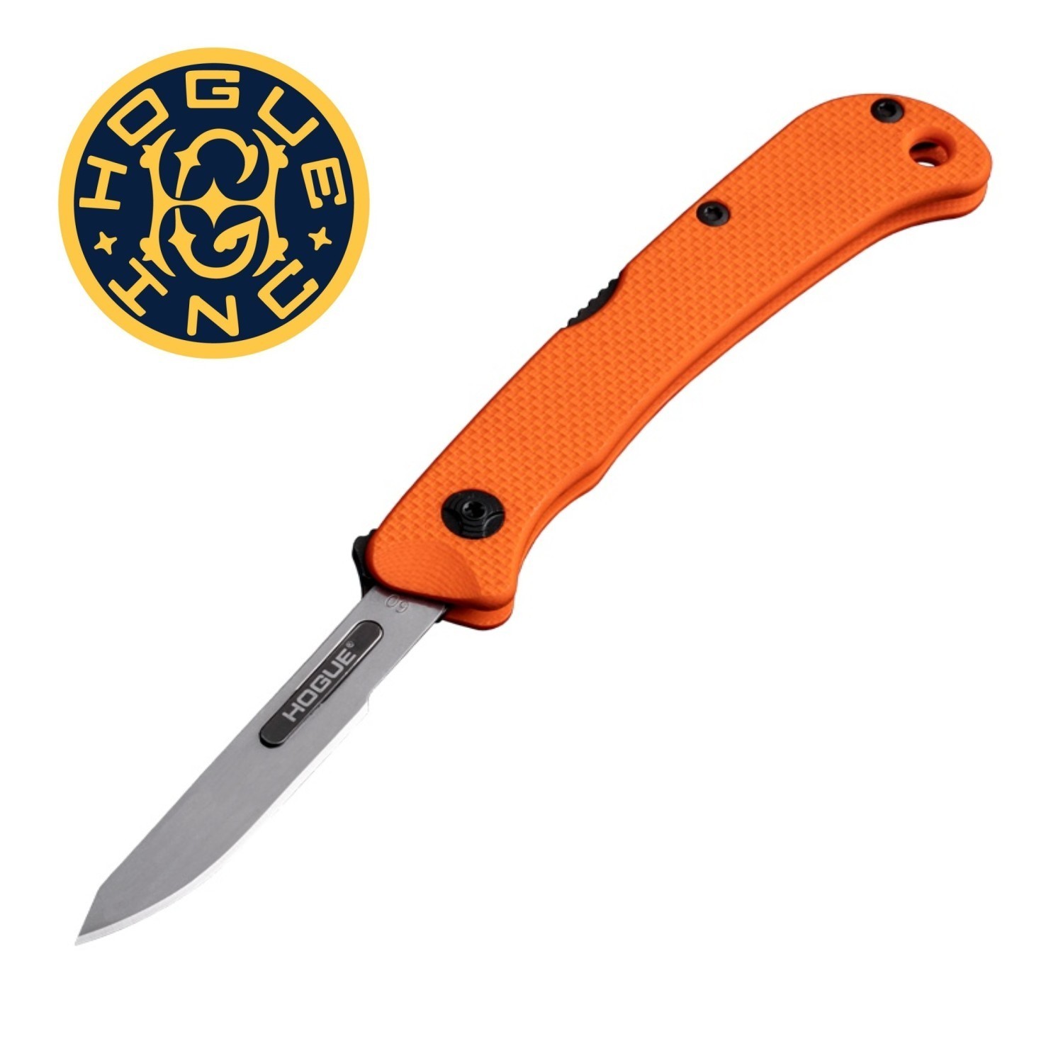Hogue Expel Scalpel 2.5" Blade Folding Knife, Solid Orange G10 Scales - 35834