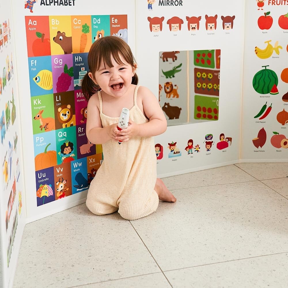 Livevie Interactive Learning Board with Talking Pen Learn Fruits, Numbers & More