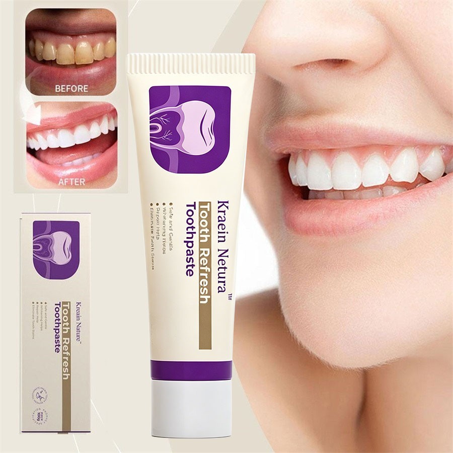 KREAIN Nature Toothpaste Improves Gum Health, Reduces Tartar, Freshens Breath
