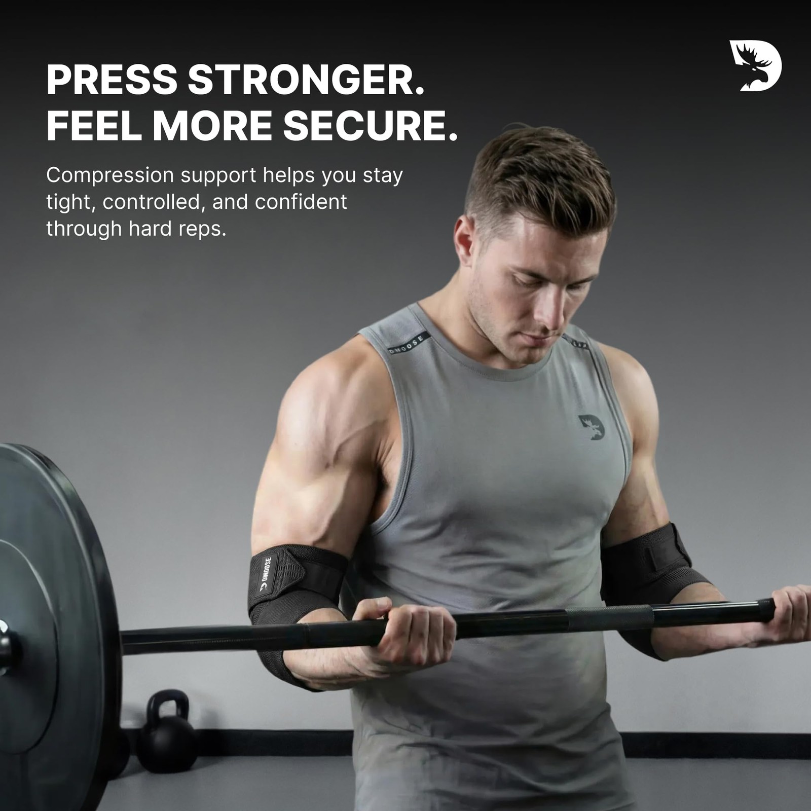 Elbow Wraps for Weightlifting Pair 40'' Adjustable Elbow Strap for Gym Worko...