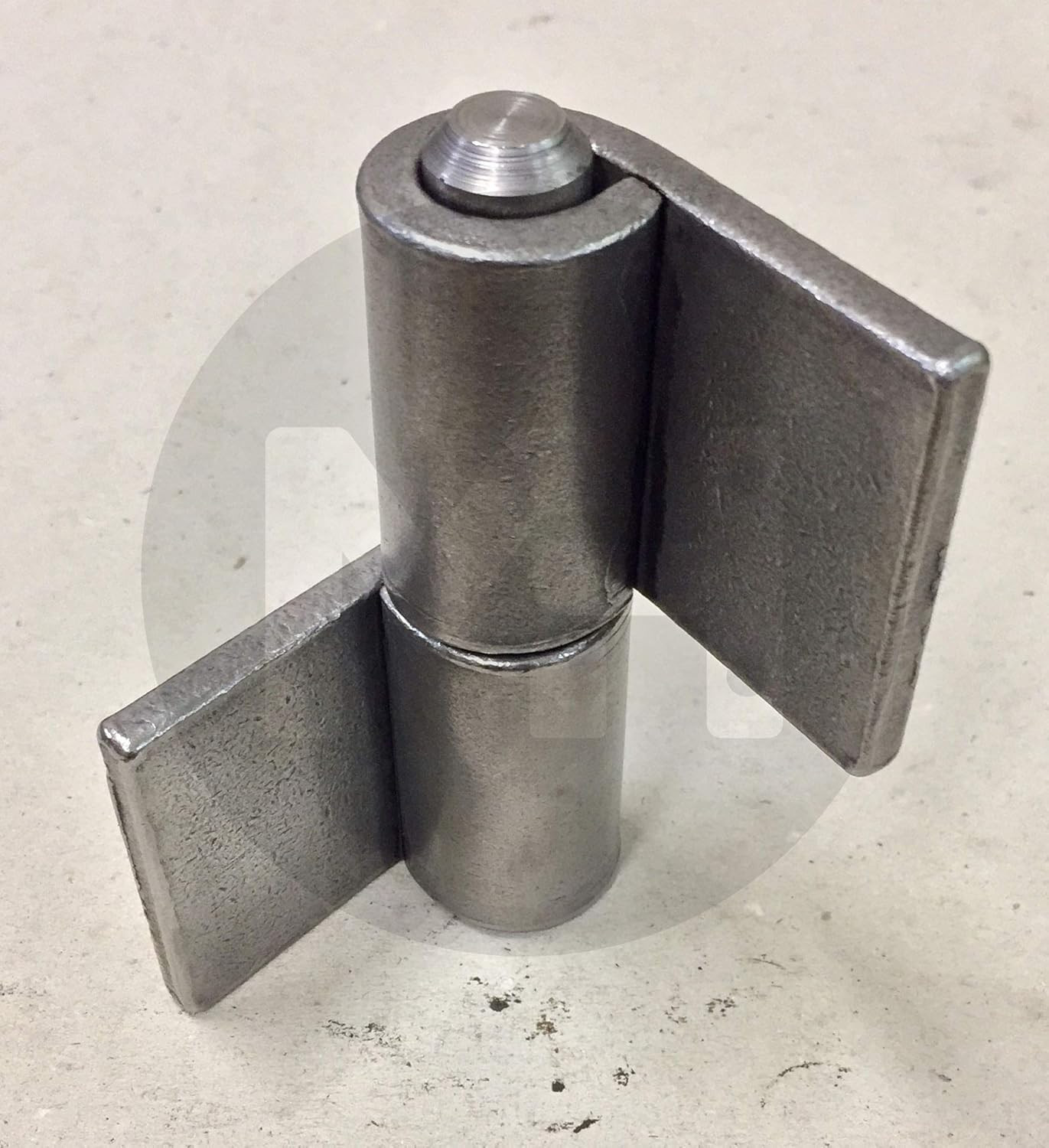Heavy-Duty Weld-On Hinges with Detachable Pins for Gates and Trailers - 2 Pcs