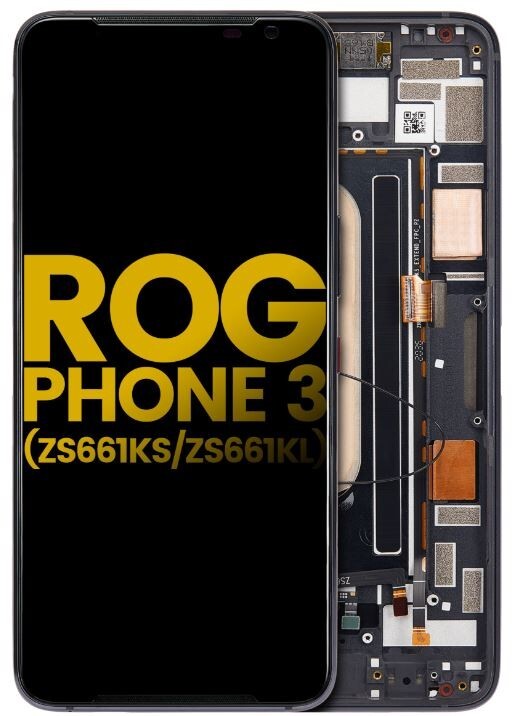 Original OLED Display Screen With Frame For Asus ROG Phone 3 (ZS661KS/ZS661KL)