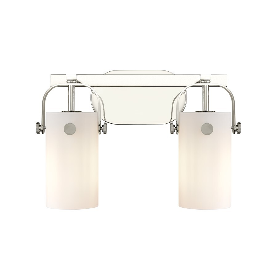 Innovations Pilaster II Cylinder 2-Lt 7" Bath, PN/MWG - 423-2W-PN-G423-7WH