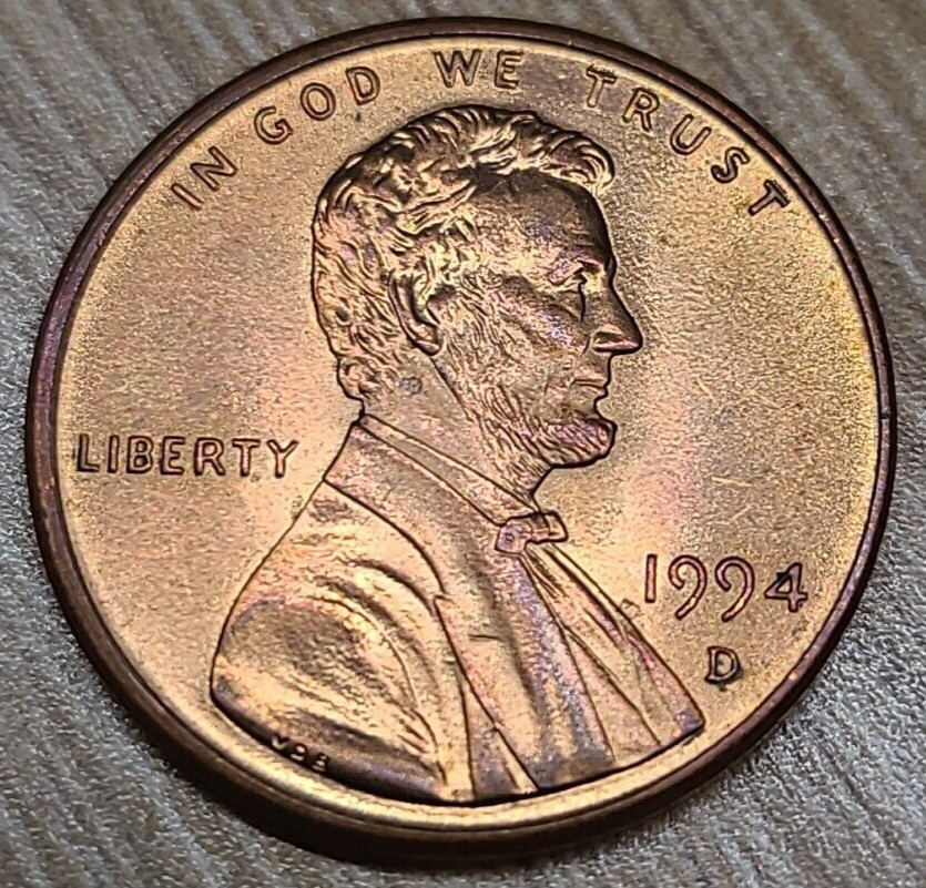 1994 D Lincoln Memorial Cent Copper Alloy Penny ** ON HAND **