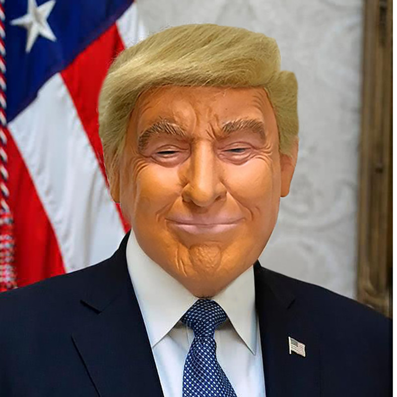 Donald Trump Face Presidential Costume Latex Cosplay NEW President 2025 NEW