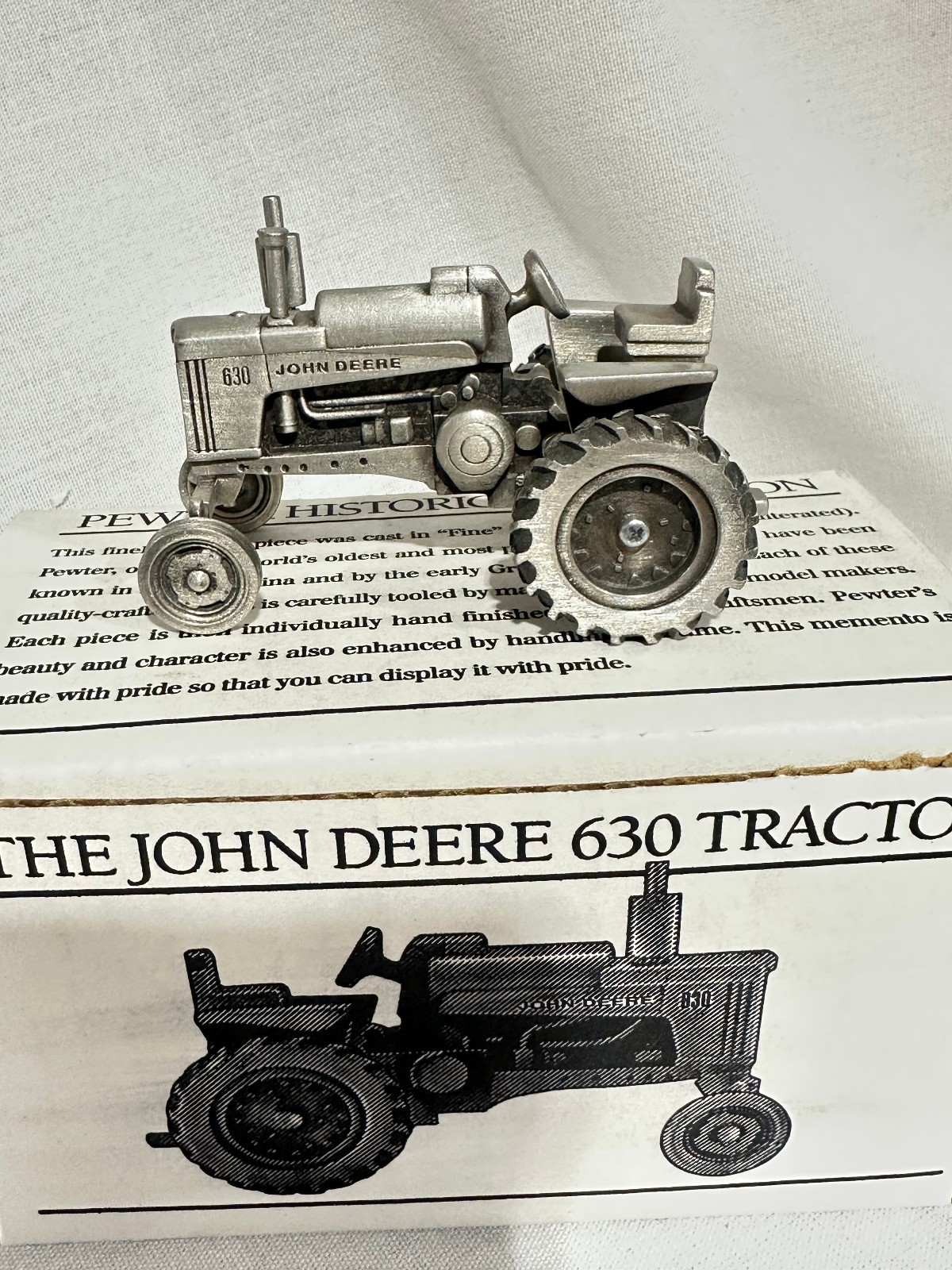 Pewter John Deere 630 LP By Speccast 1/43rd Scale
