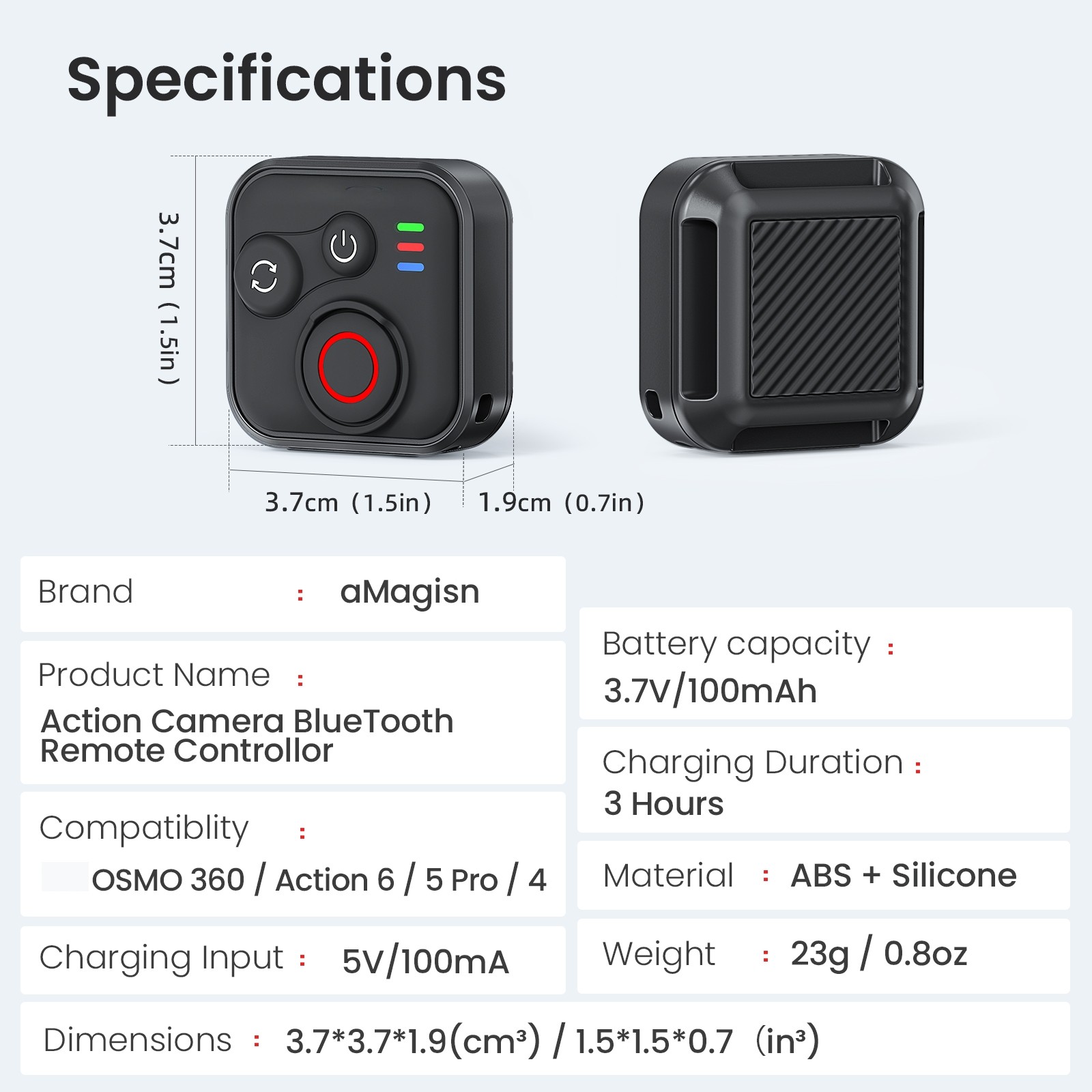 New Remote Controller for DJI Osmo 360 /for Action 6/5 Pro/4 Action Camera